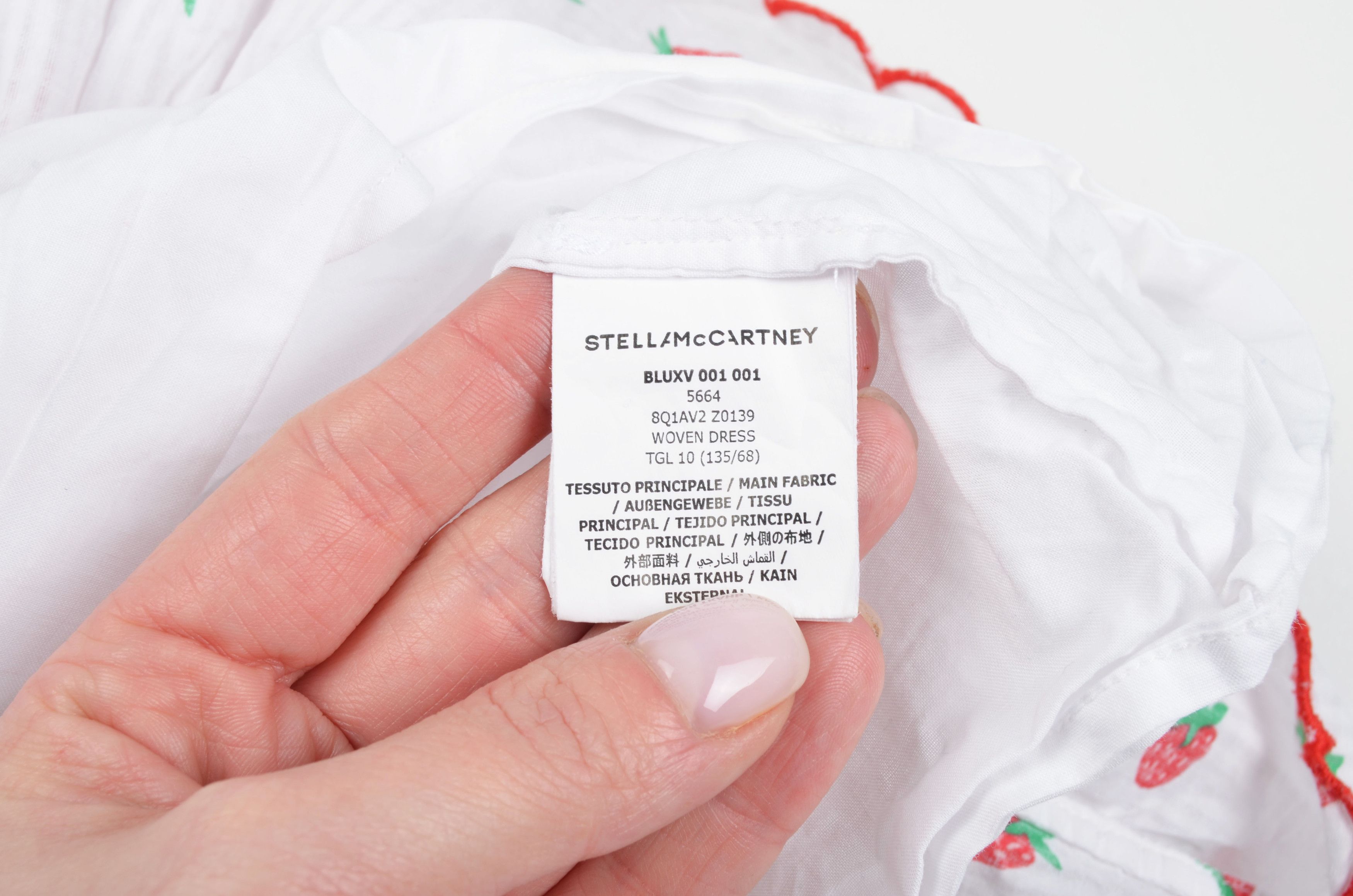 Stella McCartney Stella McCartney Kids White/ Strawberries Boho Dress Size XXS / US 00 / IT 34 - 6 Thumbnail