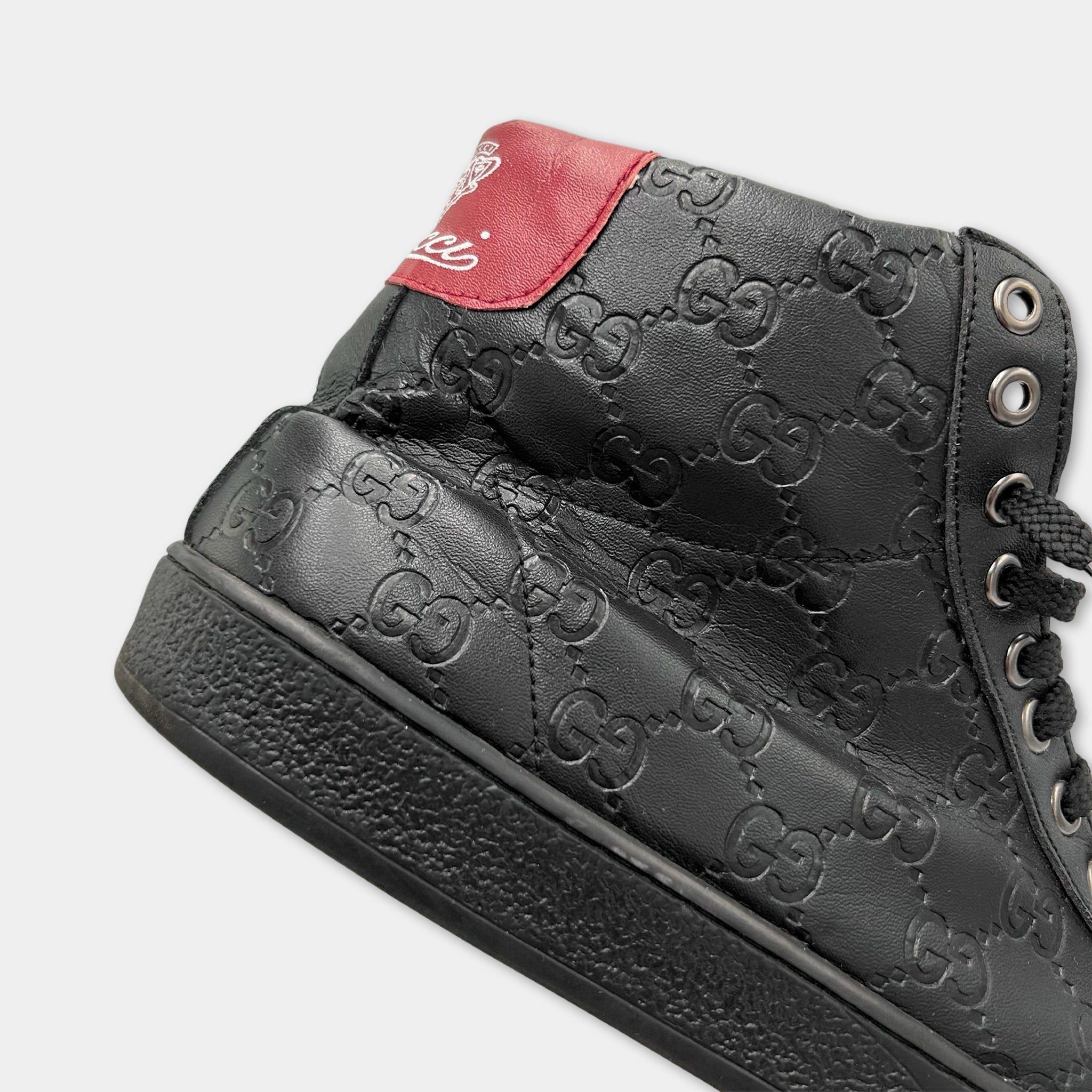 Gucci Gucci Monogram Black High Sneakers Size US 8 / EU 41 - 3 Thumbnail