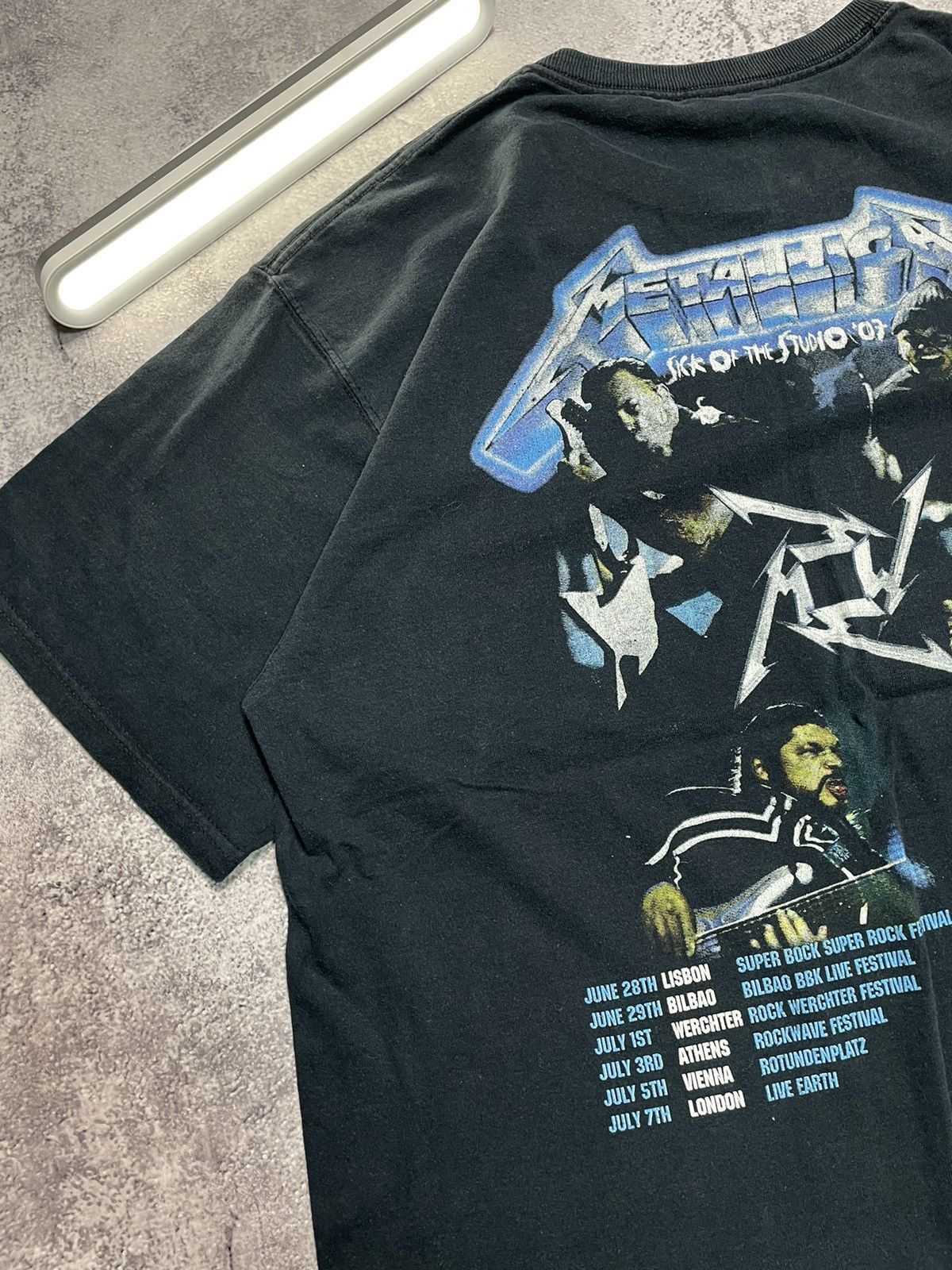 Metallica Vintage Metallica Sick Of The Studio Band T Shirt Size US XL / EU 56 / 4 - 4 Thumbnail