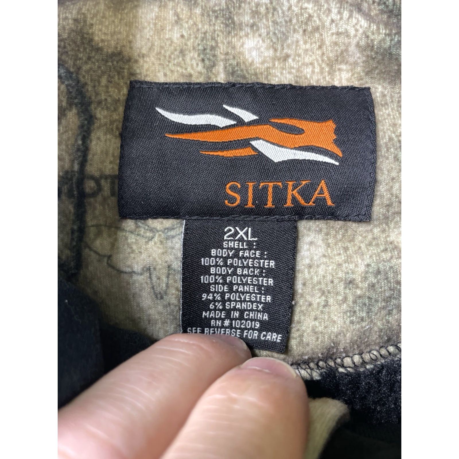 SITKA Sitka Vest Mens 2XL Camouflage Fleece Zip Pockets Hunting Outdoor Nature Regular Multicolor Stitched Lined Collared Pockets Mens Size US XXL / EU 58 / 5 - 3 Thumbnail
