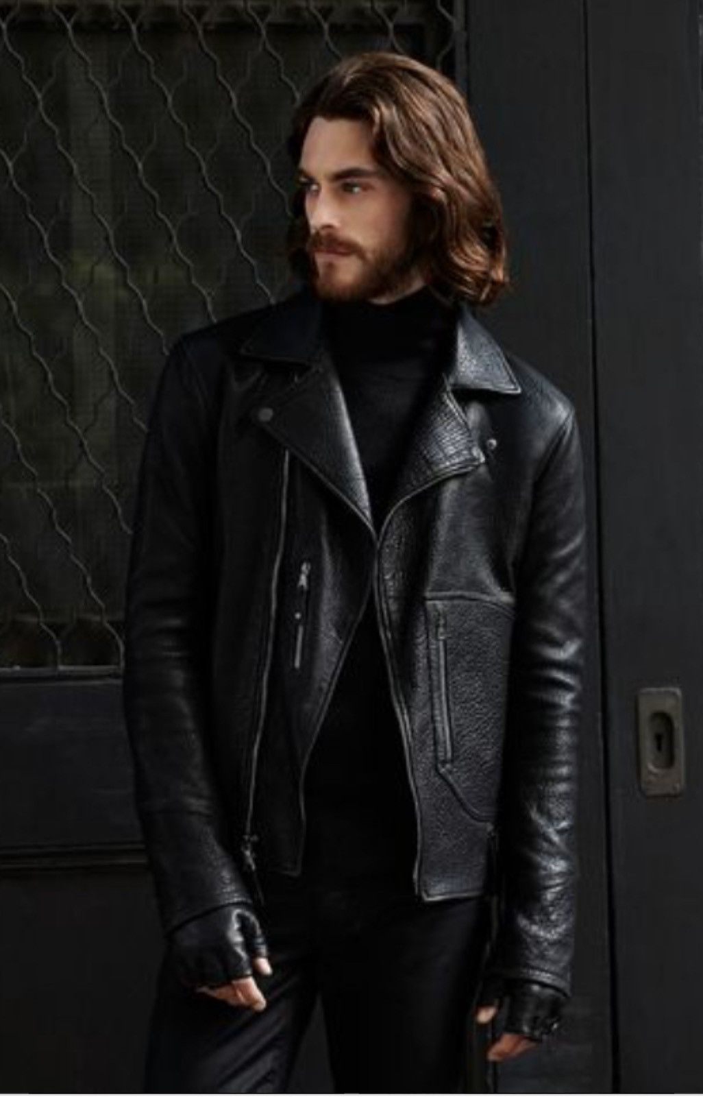 John Varvatos Biker Jacket With Zip Patch Pocket. EU 48 Size US M / EU 48-50 / 2 - 2 Thumbnail