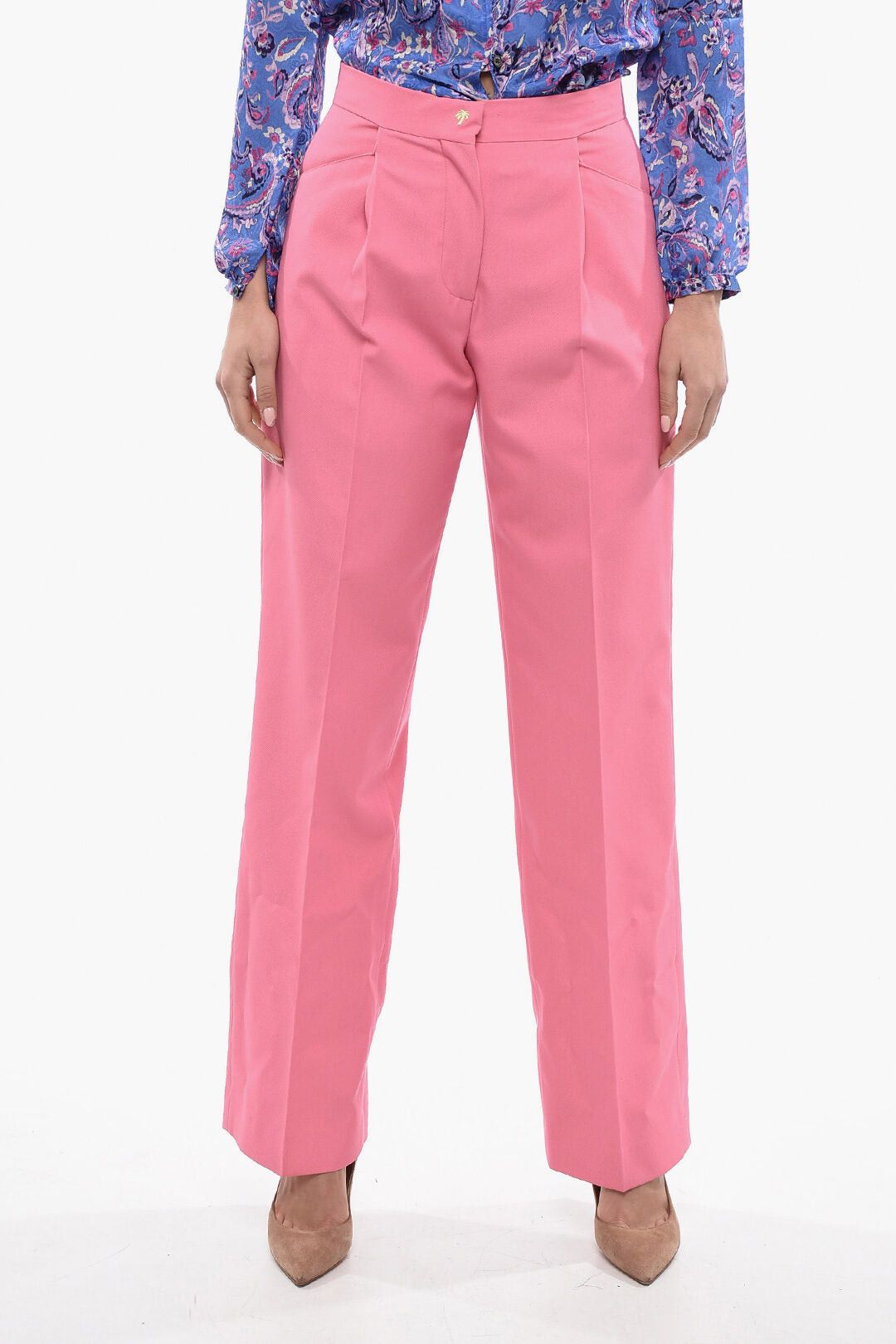 Palm Angels Wide-Fit Trousers MIAMI With Pleats Size 25" / US 0 / IT 36 - 1 Thumbnail