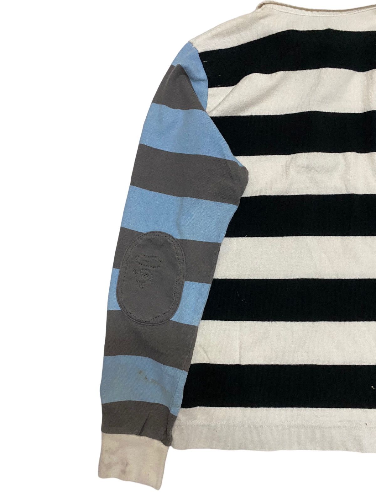 Bape Apee by A Bathing Ape Striped Rugby Shirt Size XS / US 0-2 / IT 36-38 - 5 Thumbnail