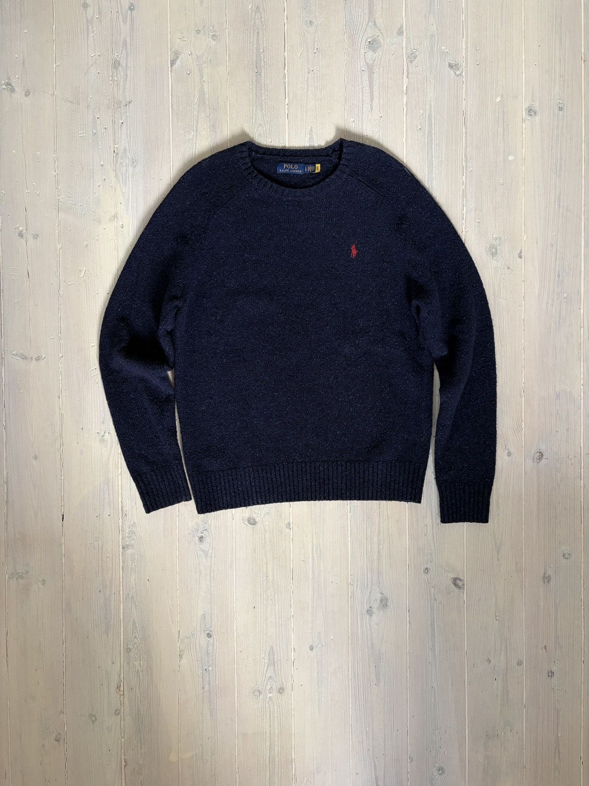 Polo Ralph Lauren Polo Ralph Lauren Navy Wool Sweater – Classic Fit Size US L / EU 52-54 / 3 - 1 Thumbnail