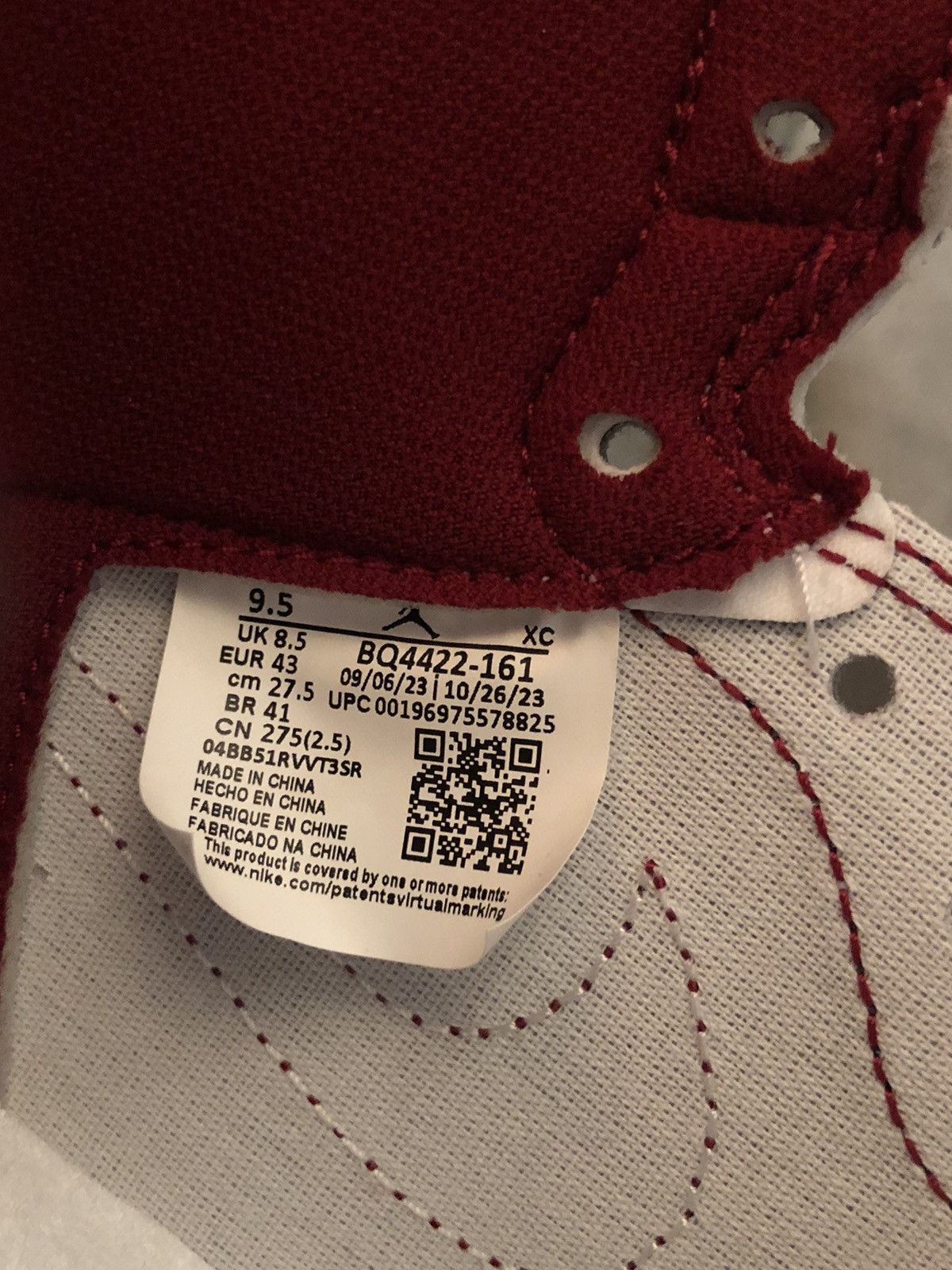 Jordan Brand Jordan 1 Retro Size US 8.5 / EU 41-42 - 9 Thumbnail