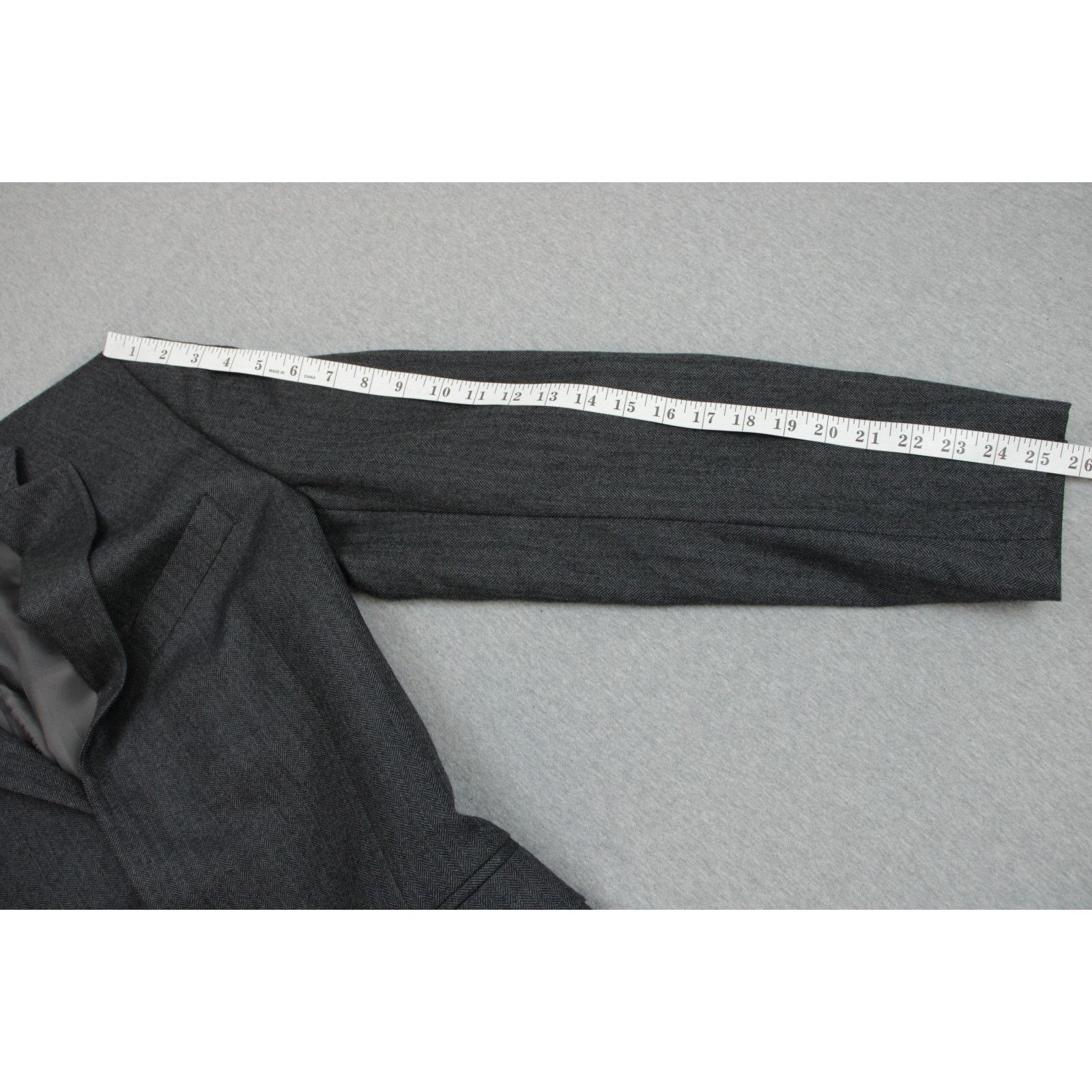 Brooks Brothers Brooks Brothers 346 Blazer Mens 42L Gray Herringbone Wool Size 42L - 9 Thumbnail