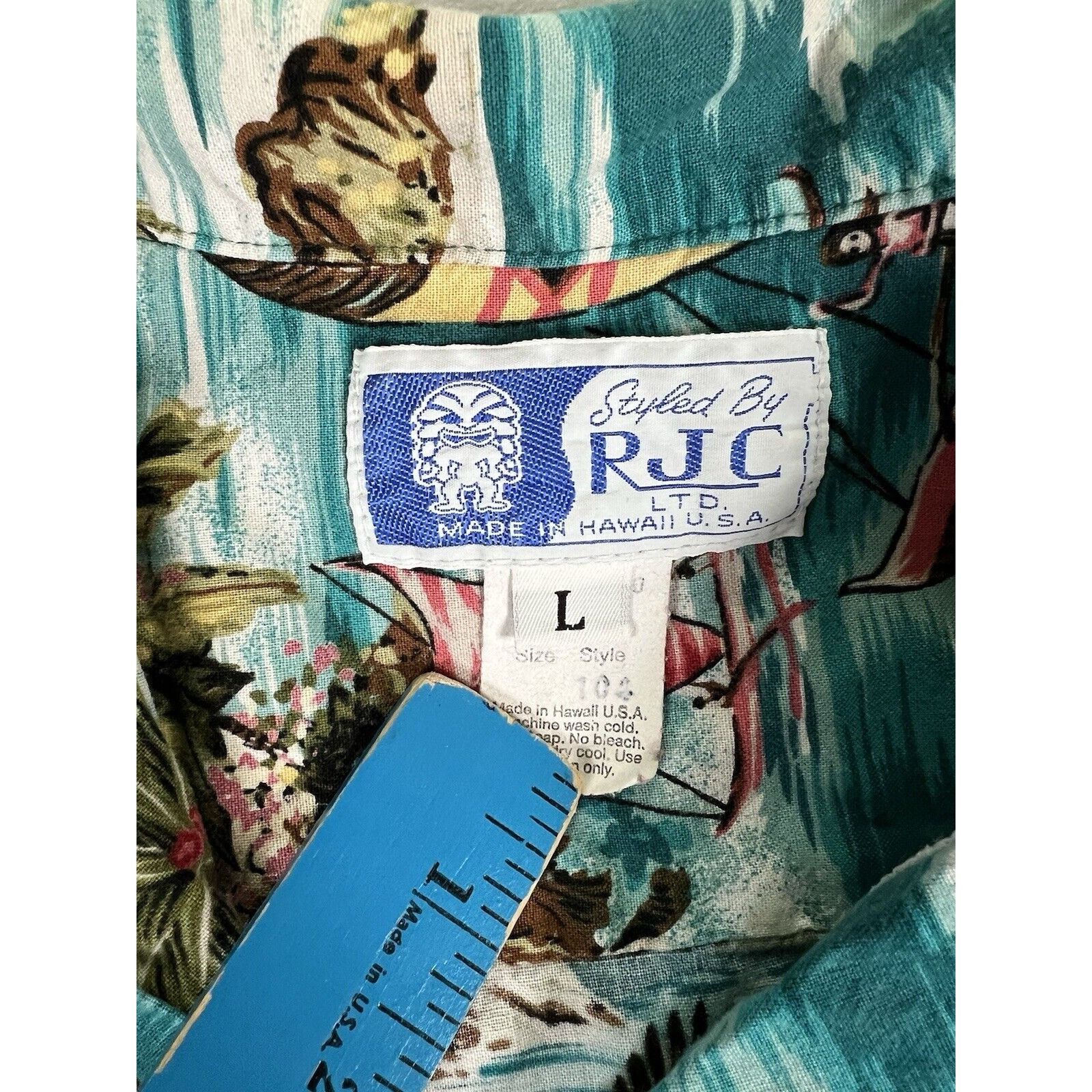 Vintage Vintage RJC Hawaiian Shirt Size Large Palm Tree Pineapple Be Size US L / EU 52-54 / 3 - 5 Thumbnail