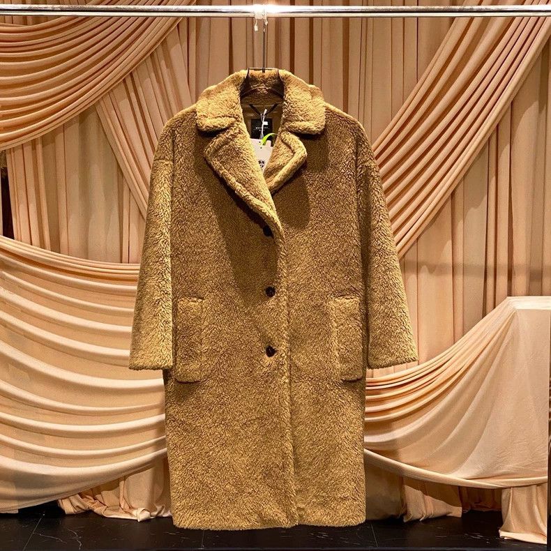 Max Mara Max Mara Camel Teddy Long Coat Size S / US 4 / IT 40 - 1 Thumbnail