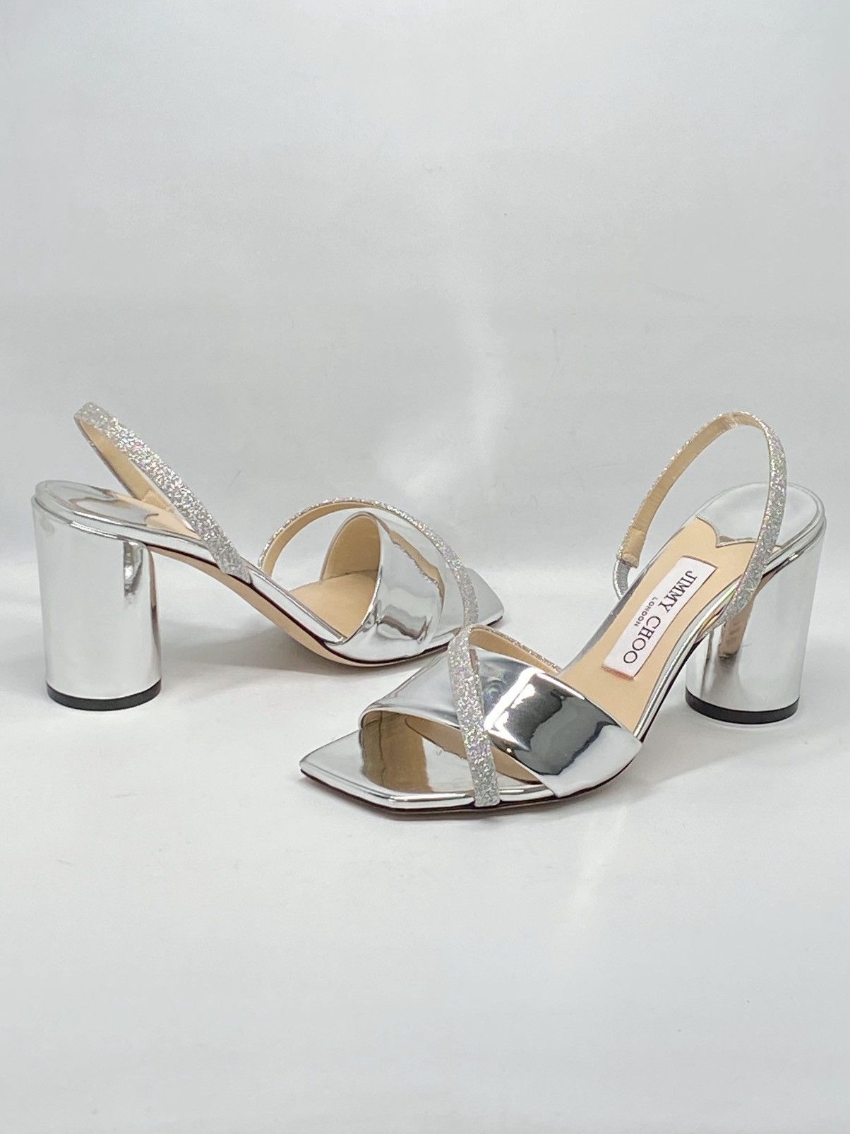 Jimmy Choo Jimmy Choo Metallic Leather Slingback Sandals size 36.5 Size US 6.5 / IT 36.5 - 7 Thumbnail
