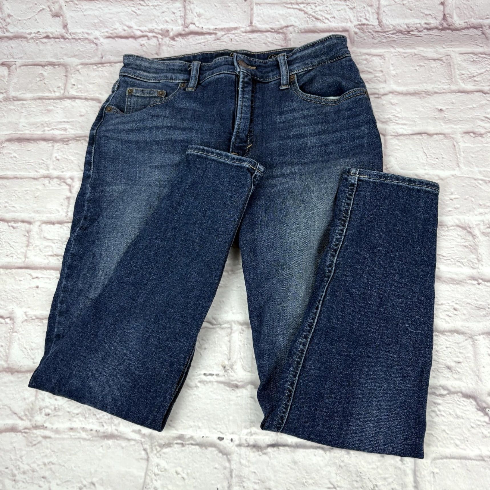 Lucky Brand Lucky Brand Jeans Womens 8 29 Ankle Bridgette Skinny Stretch Denim Blue Mid Rise Slim Pockets Zip Fly Size 30" / US 8 / IT 44 - 2 Thumbnail