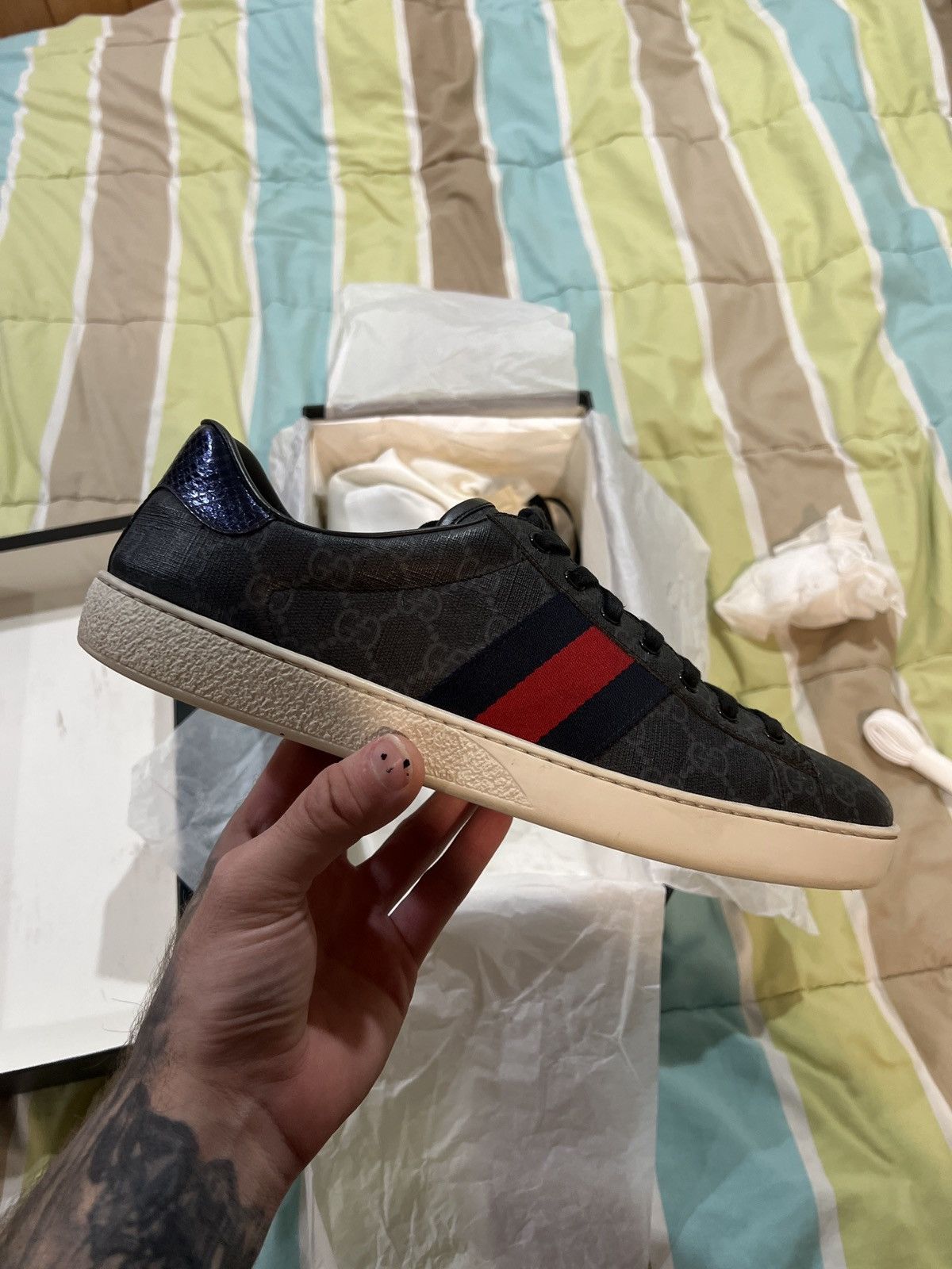 Gucci Gucci Ace Sneakers Size US 11 / EU 44 - 12 Thumbnail