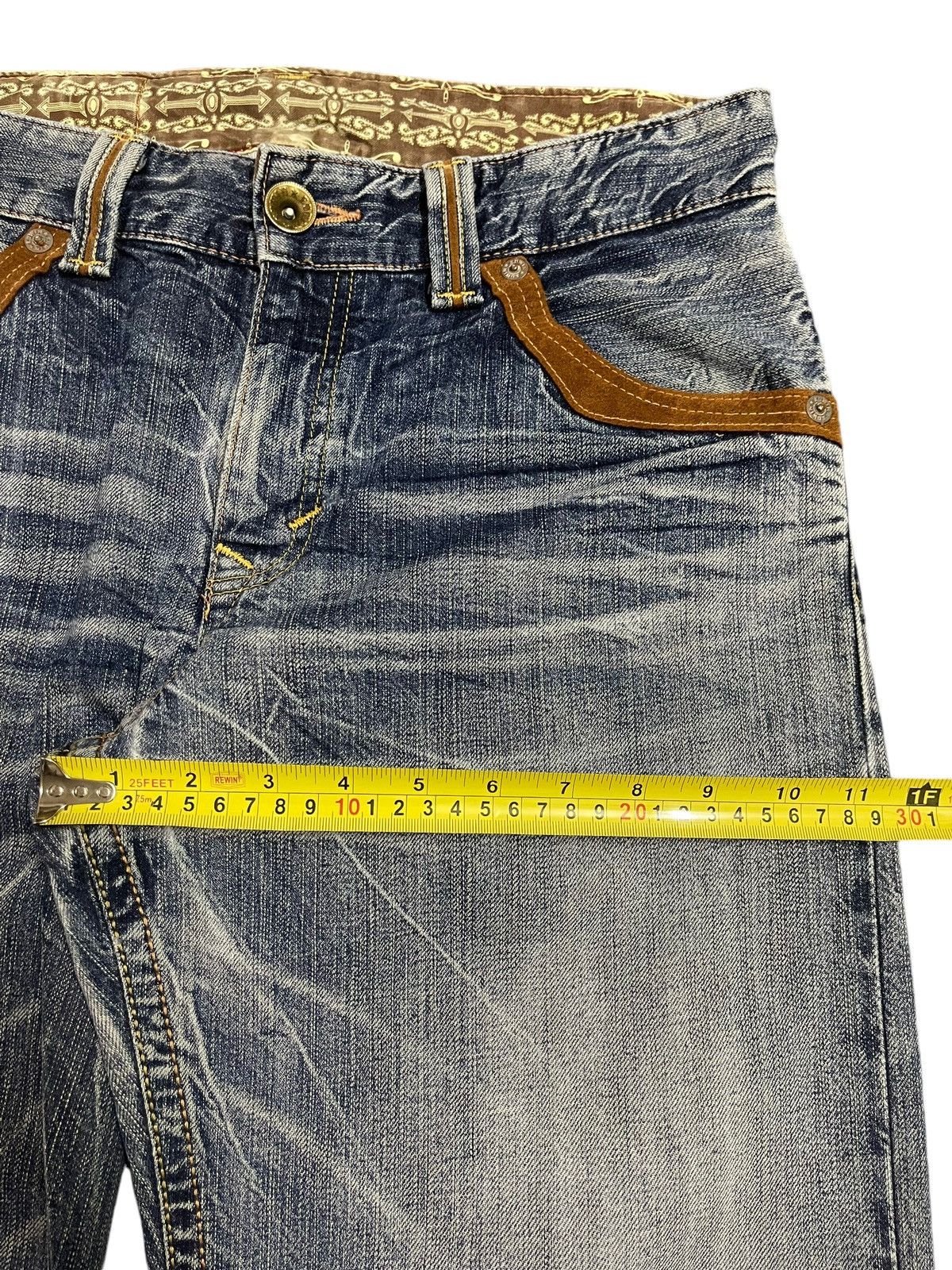 Edwin Edwin XV Exclusive Vintage Blue Bleached Style Loose Jeans Size US 32 / EU 48 - 14 Thumbnail