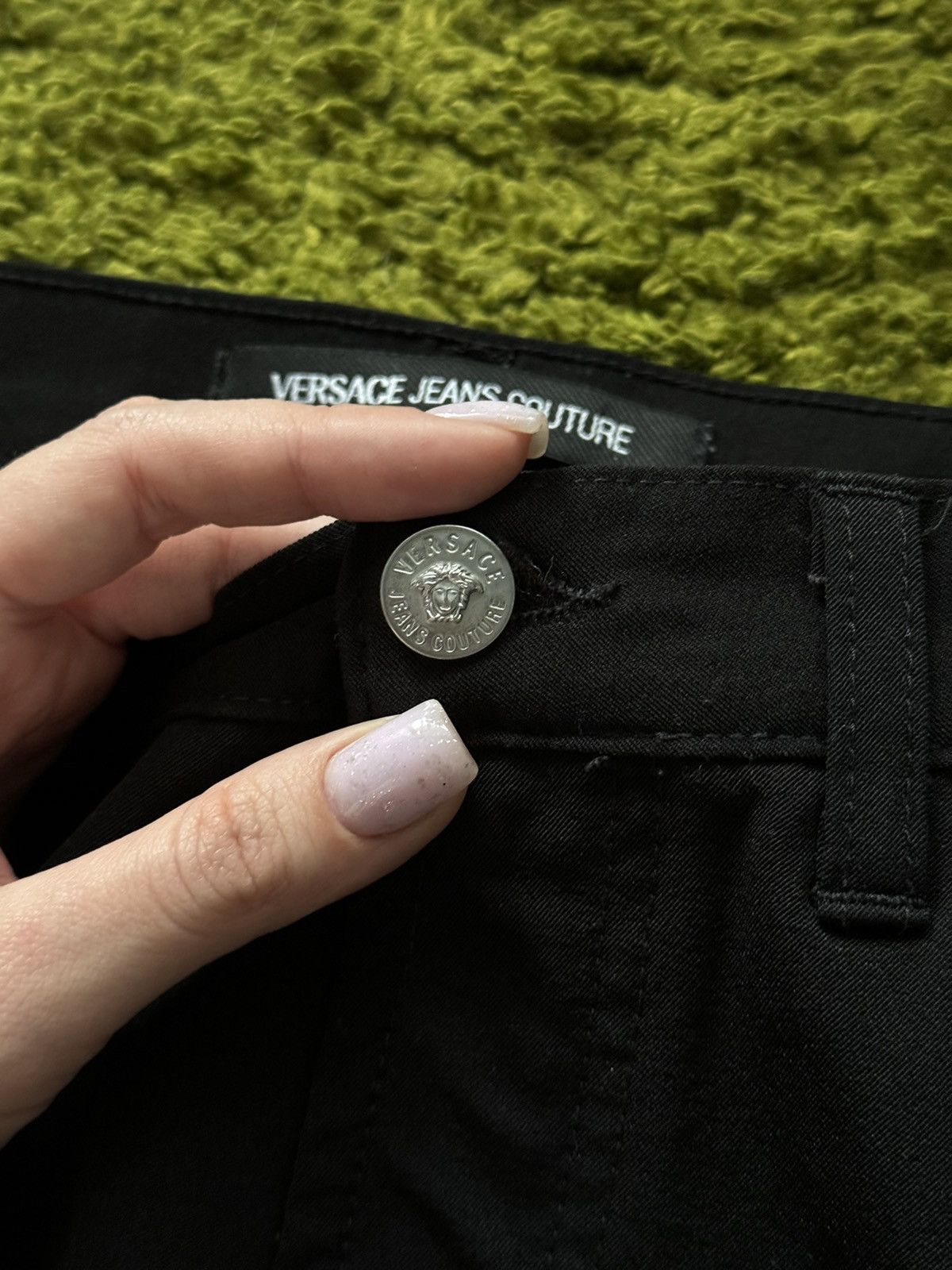 Versace × Versace Jeans Couture × Vintage Versace jeans couture 2000s vintage Medusa buttons pants Y2K Size 32" / US 10 / IT 46 - 3 Thumbnail
