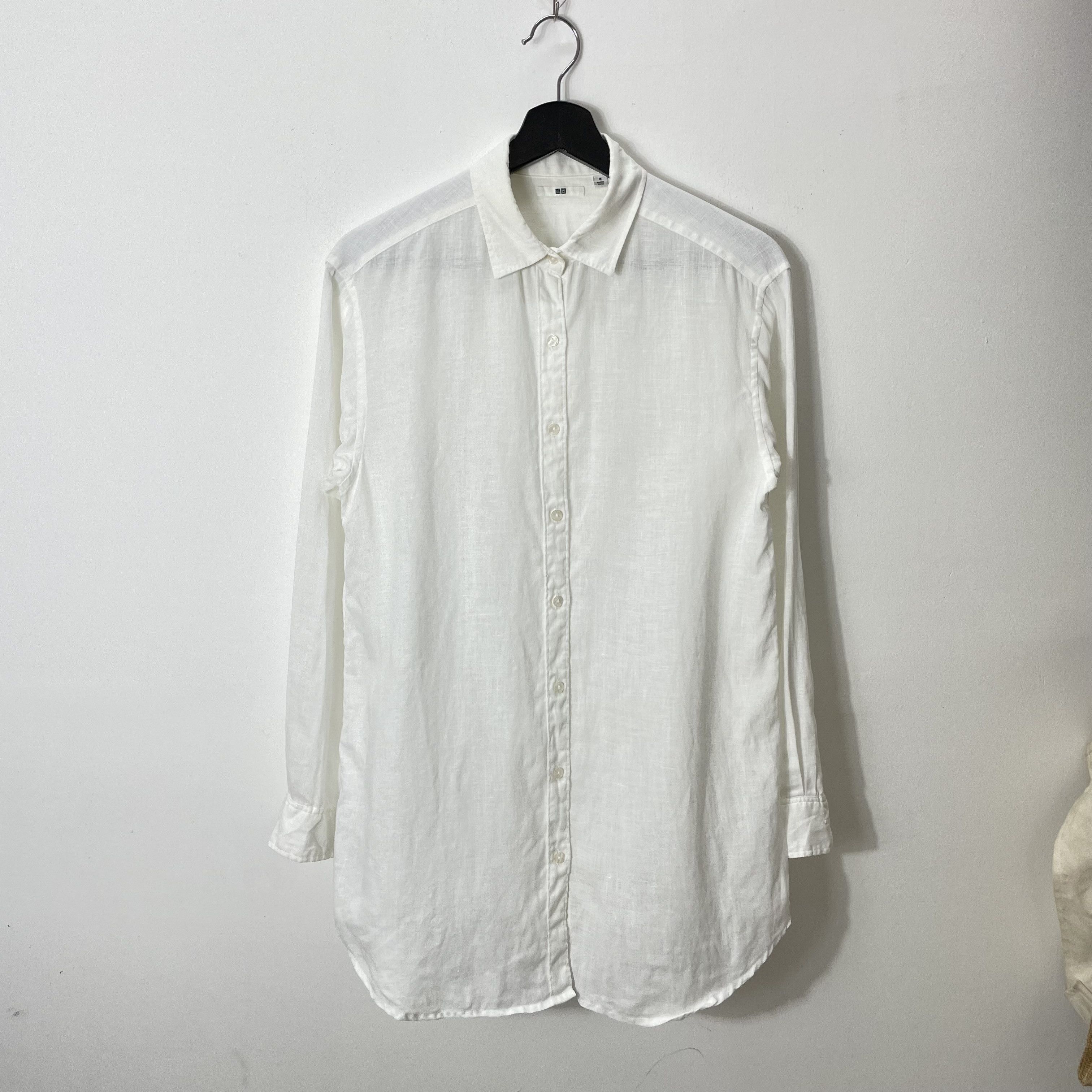 Japanese Brand × Uniqlo UNIQLO LINEN SHIRT OFFICE SMART CASUAL Size M / US 6-8 / IT 42-44 - 1 Thumbnail