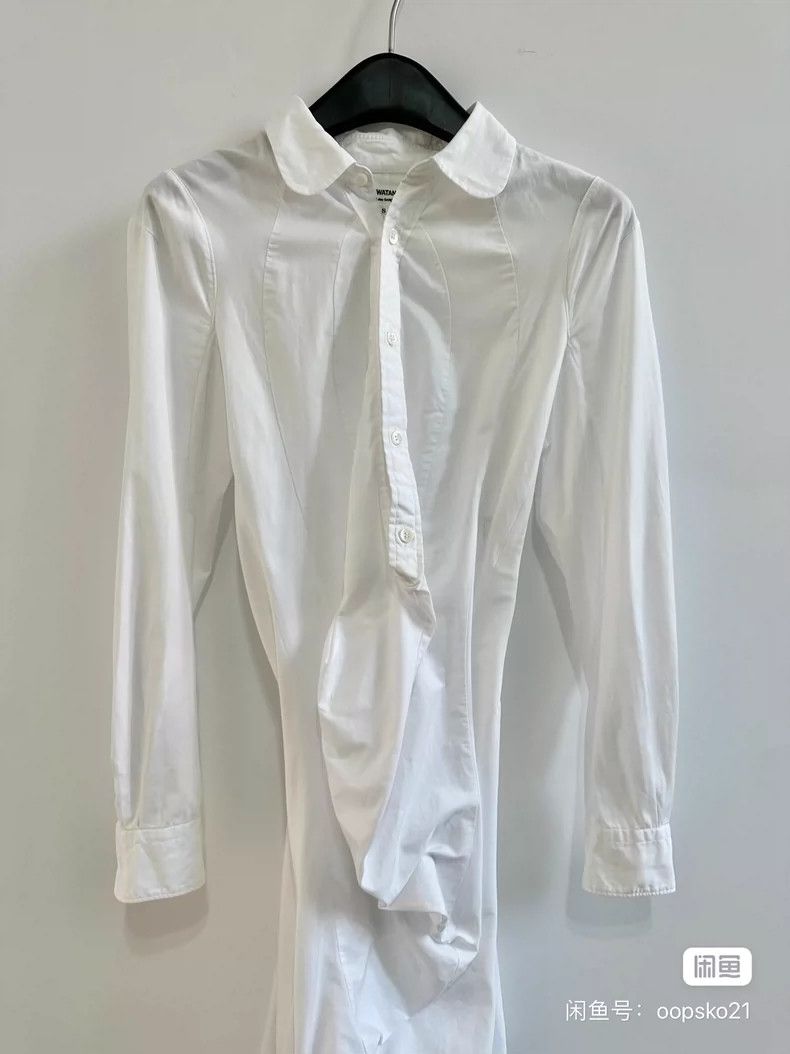 Comme des Garcons Comme Des Garcons Distorted white shirt dress Size S / US 4 / IT 40 - 4 Thumbnail