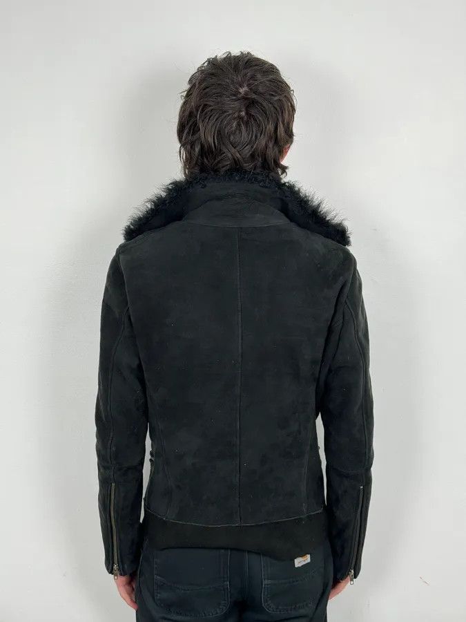 Diesel Diesel Sample Black Gold Astro Biker Shearling Asymmtrical Jacket Size US M / EU 48-50 / 2 - 3 Thumbnail