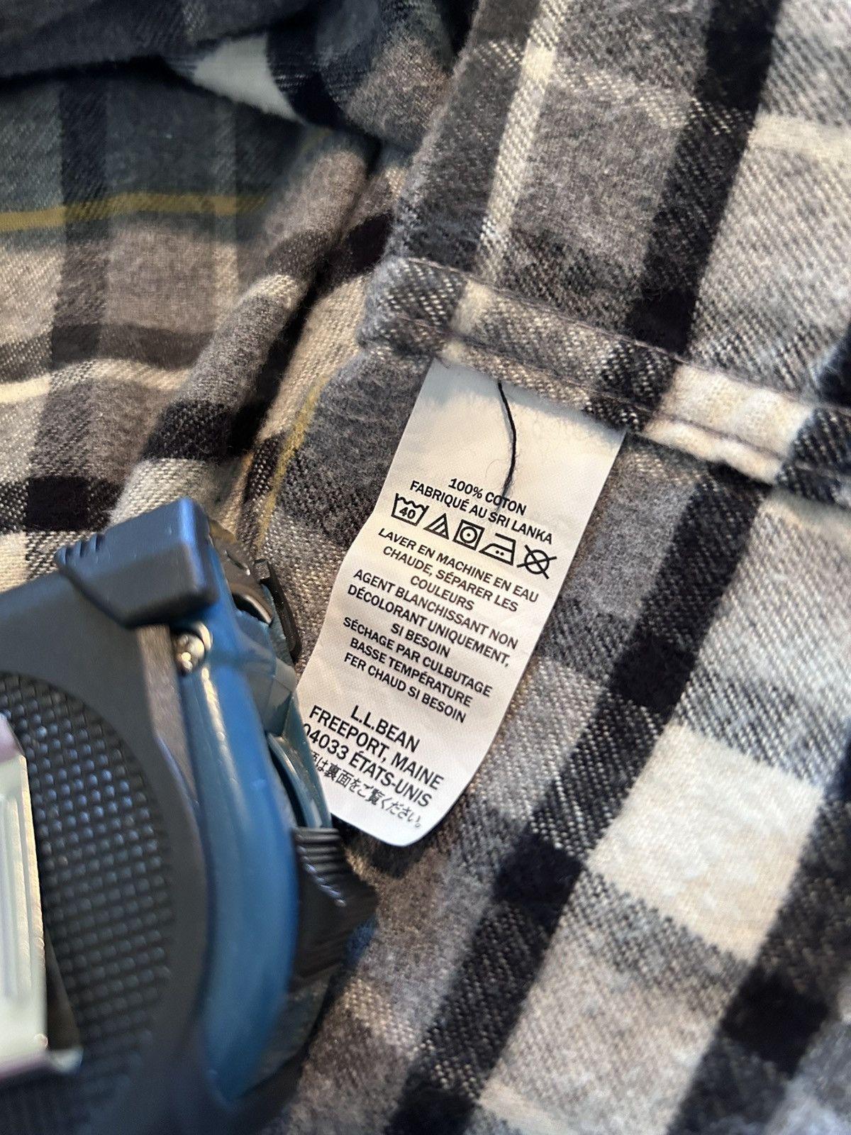 L.L. Bean L.L. Bean L-Tall Striped Flannel Shirt Size US L / EU 52-54 / 3 - 9 Thumbnail