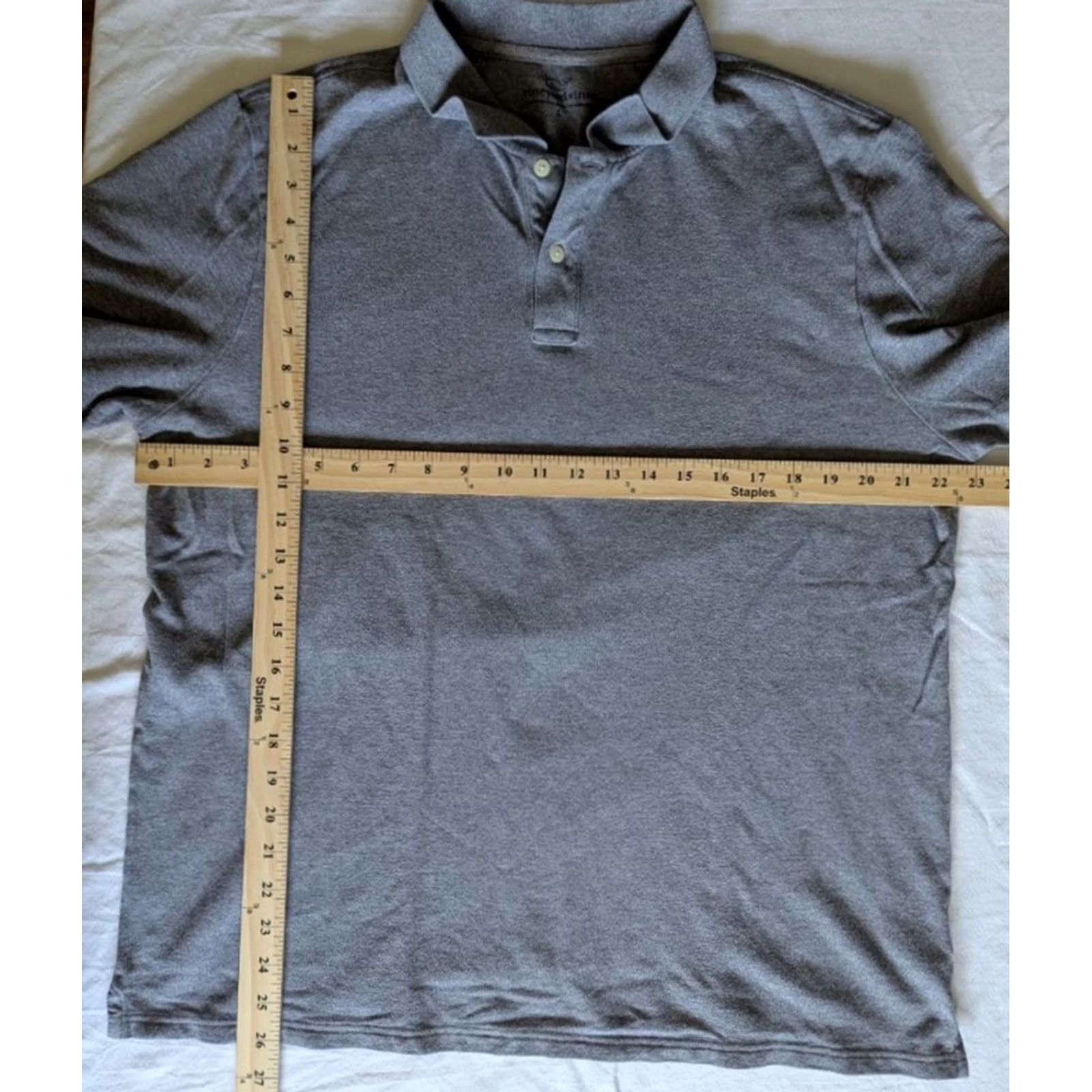 Vineyard Vines Vineyard Vines Polo Shirt Men L Short Sleeve Gray EUC Size US L / EU 52-54 / 3 - 6 Thumbnail