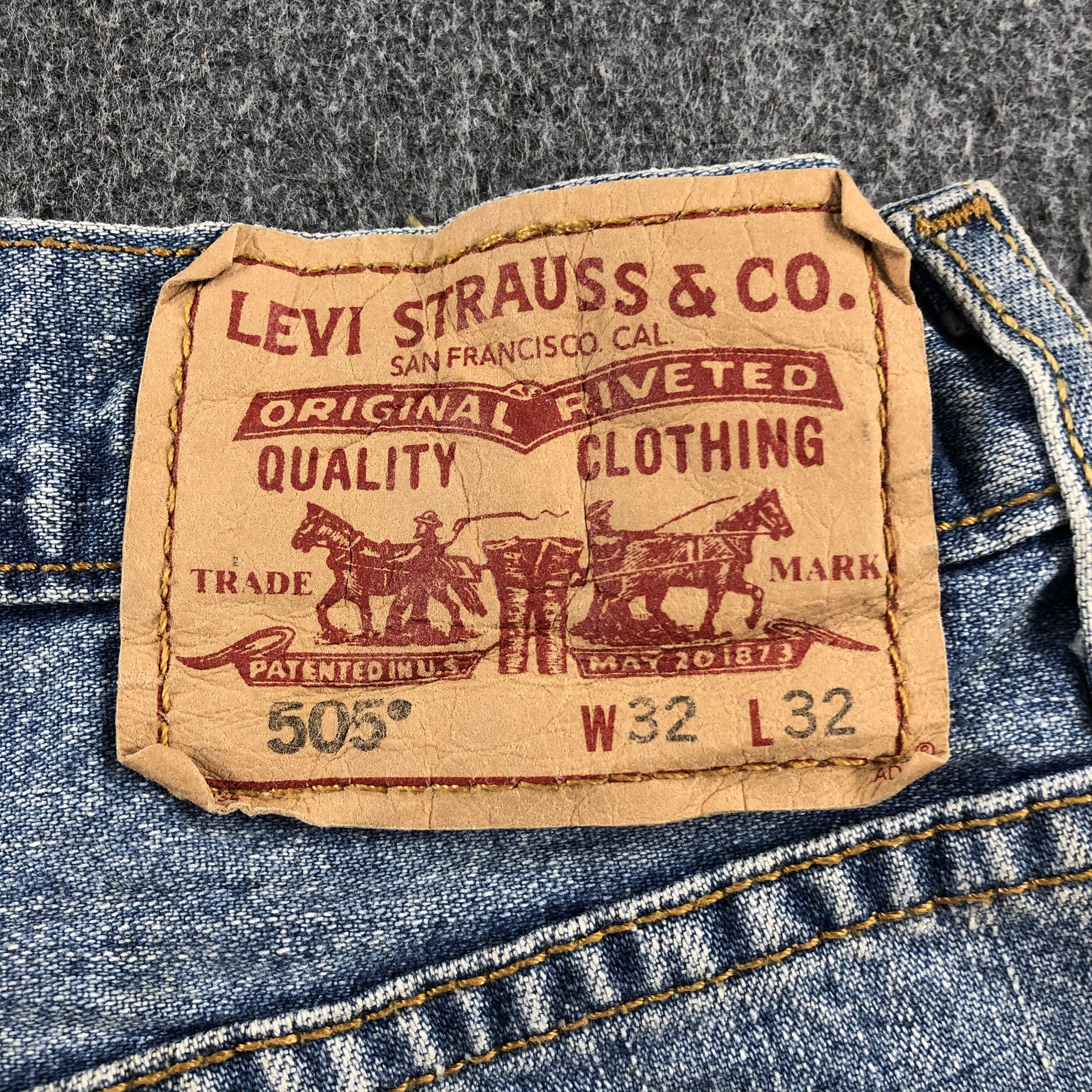 Levi's Vintage Blue Wash Levis 505 Jeans-J2641 Size US 31 - 5 Thumbnail