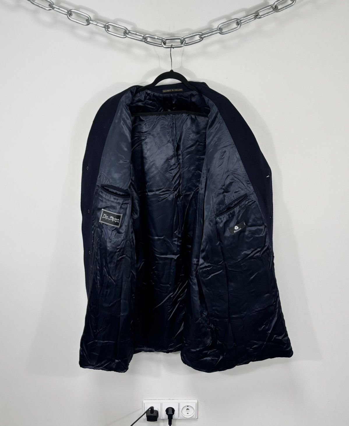 Other UK The British Tailor 350£ Men’s Navy Blue Wool Car Overcoat Size US XL / EU 56 / 4 - 2 Thumbnail