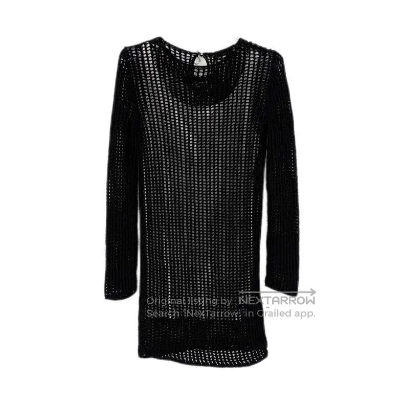Prada Prada Black classic logo two-piece hollow knitted dress Size XS / US 0-2 / IT 36-38 - 2 Thumbnail