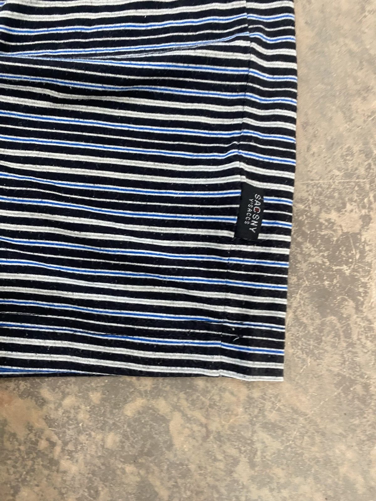 Yohji Yamamoto Yohji Yamamoto Striped Tee Sacsny Y’saccs Ys Size US L / EU 52-54 / 3 - 7 Thumbnail