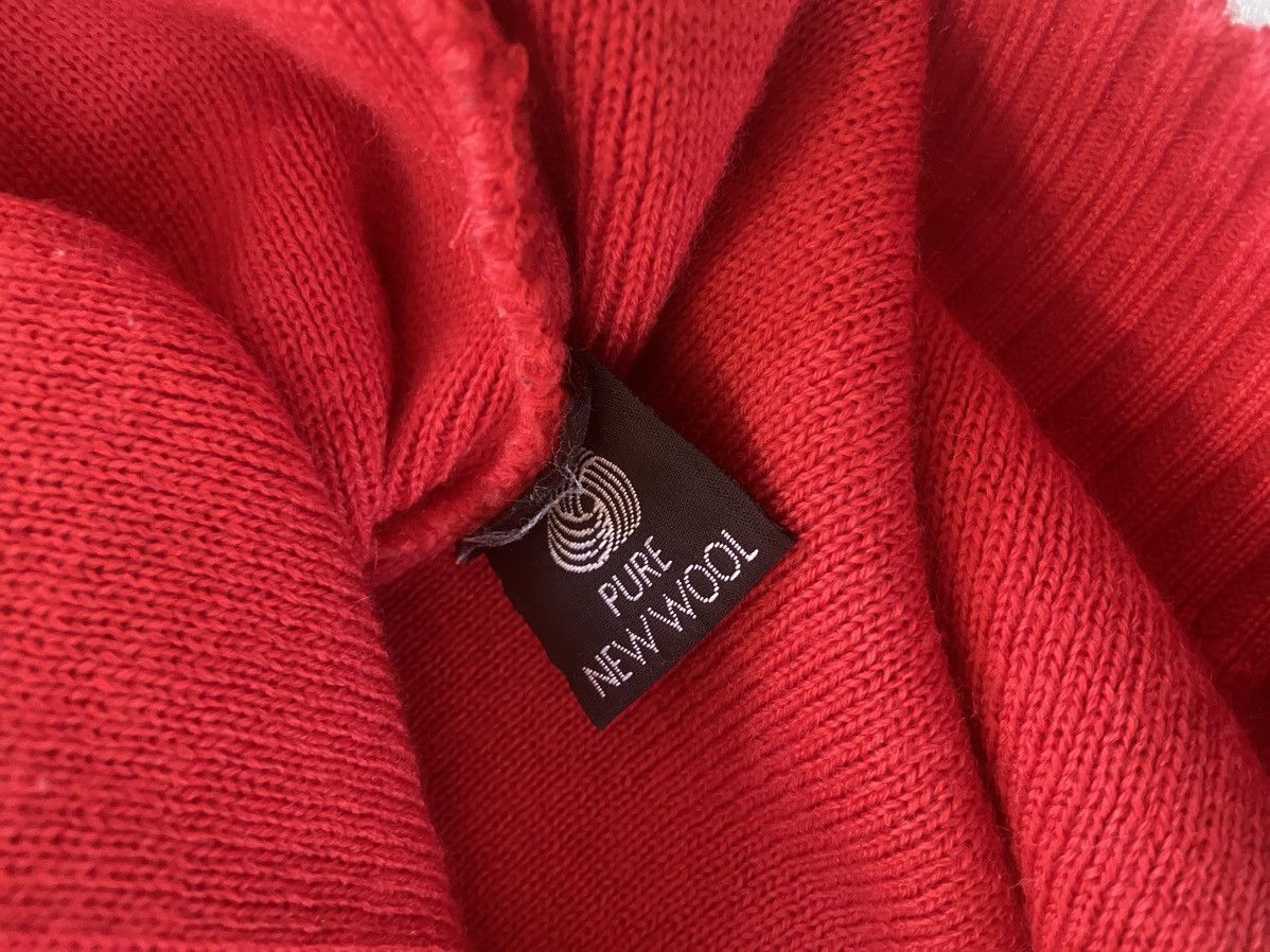 Burberry × Vintage Y2K Burberry Oversized Sweater 100% Wool Leather Elbow Patch Size US L / EU 52-54 / 3 - 7 Thumbnail