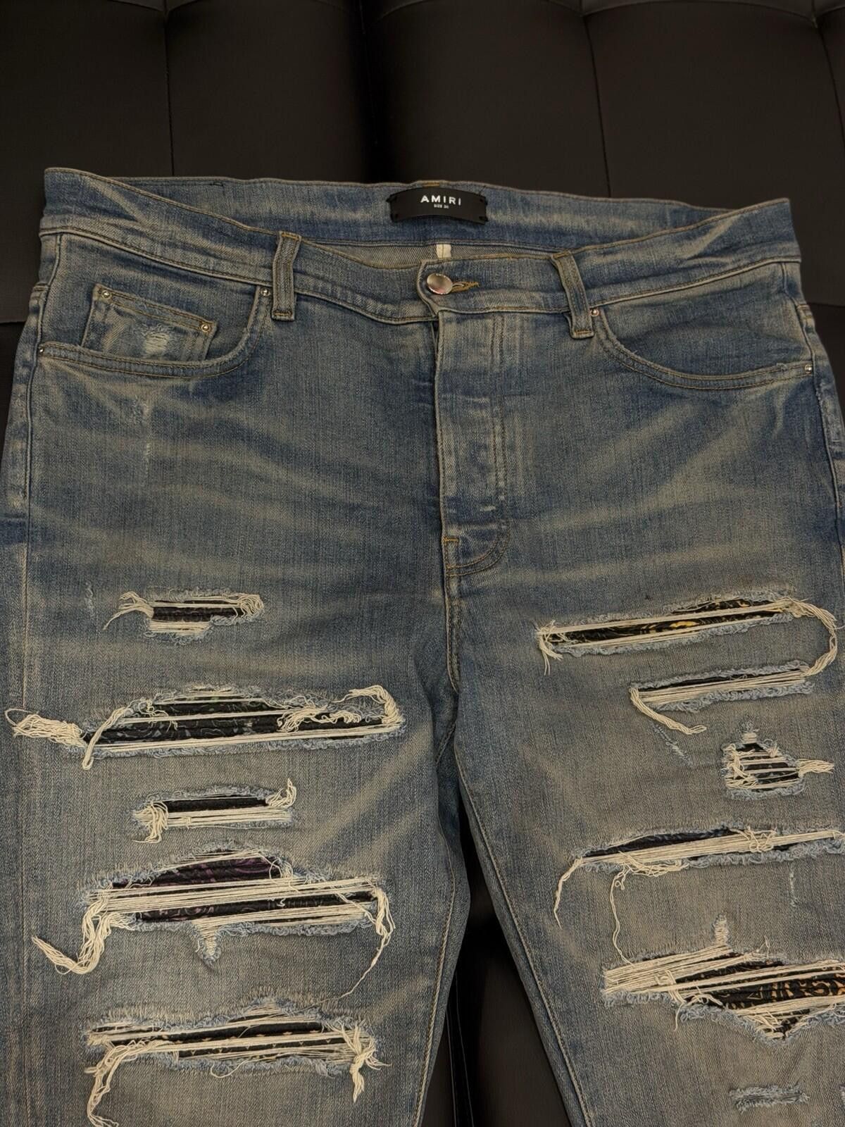 Amiri Size 36 - Amiri Blue Color Patch Jeans 100% Authentic Size US 36 / EU 52 - 6 Thumbnail