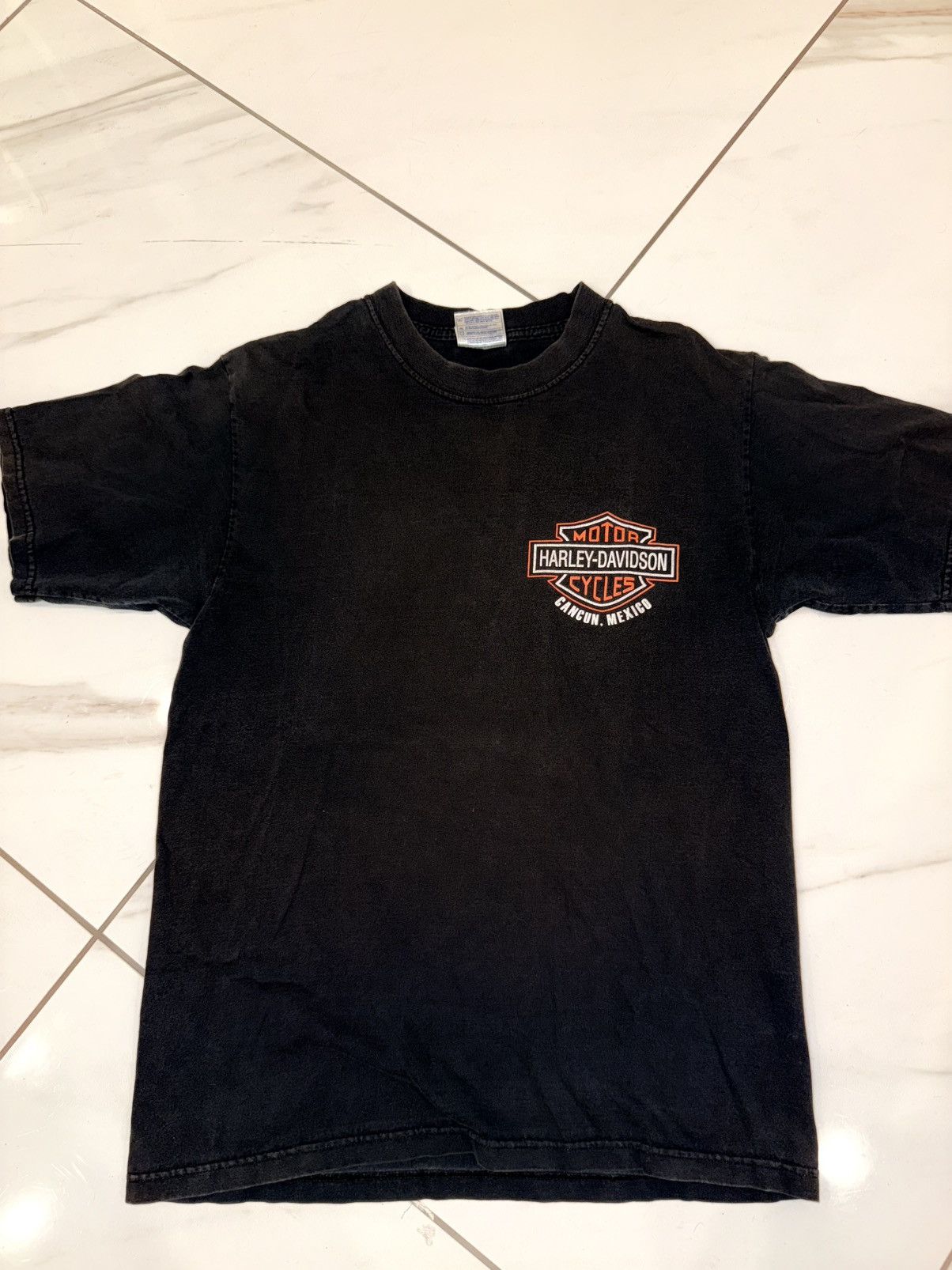 Vintage Vintage Y2K Black Harley Davidson Tee- Medium Size US M / EU 48-50 / 2 - 2 Thumbnail