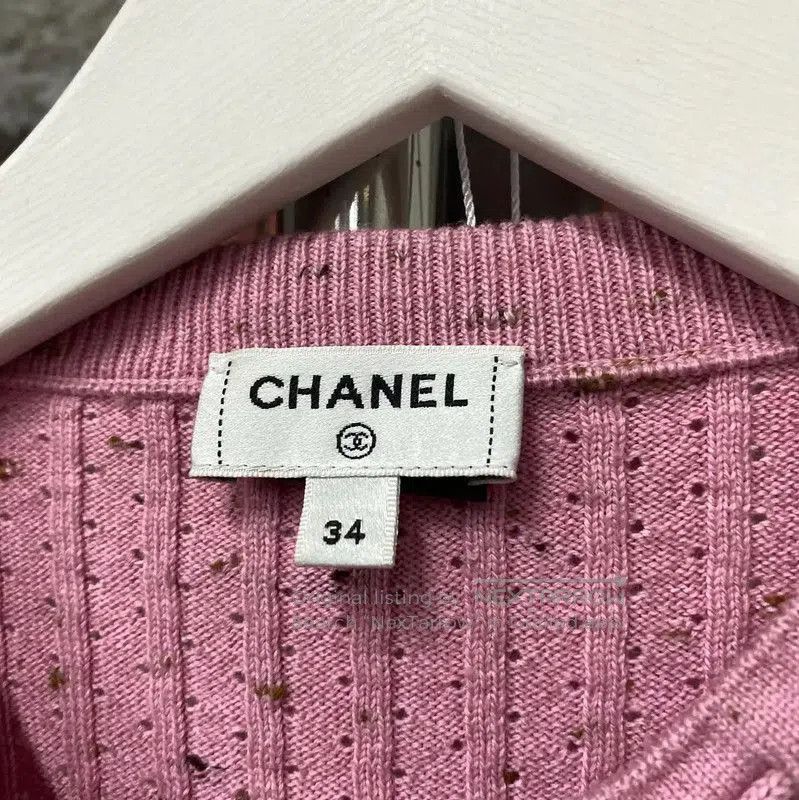 Chanel Chanel Pink Long Sleeve Pullover Sweater . Size XXS / US 00 / IT 34 - 6 Thumbnail