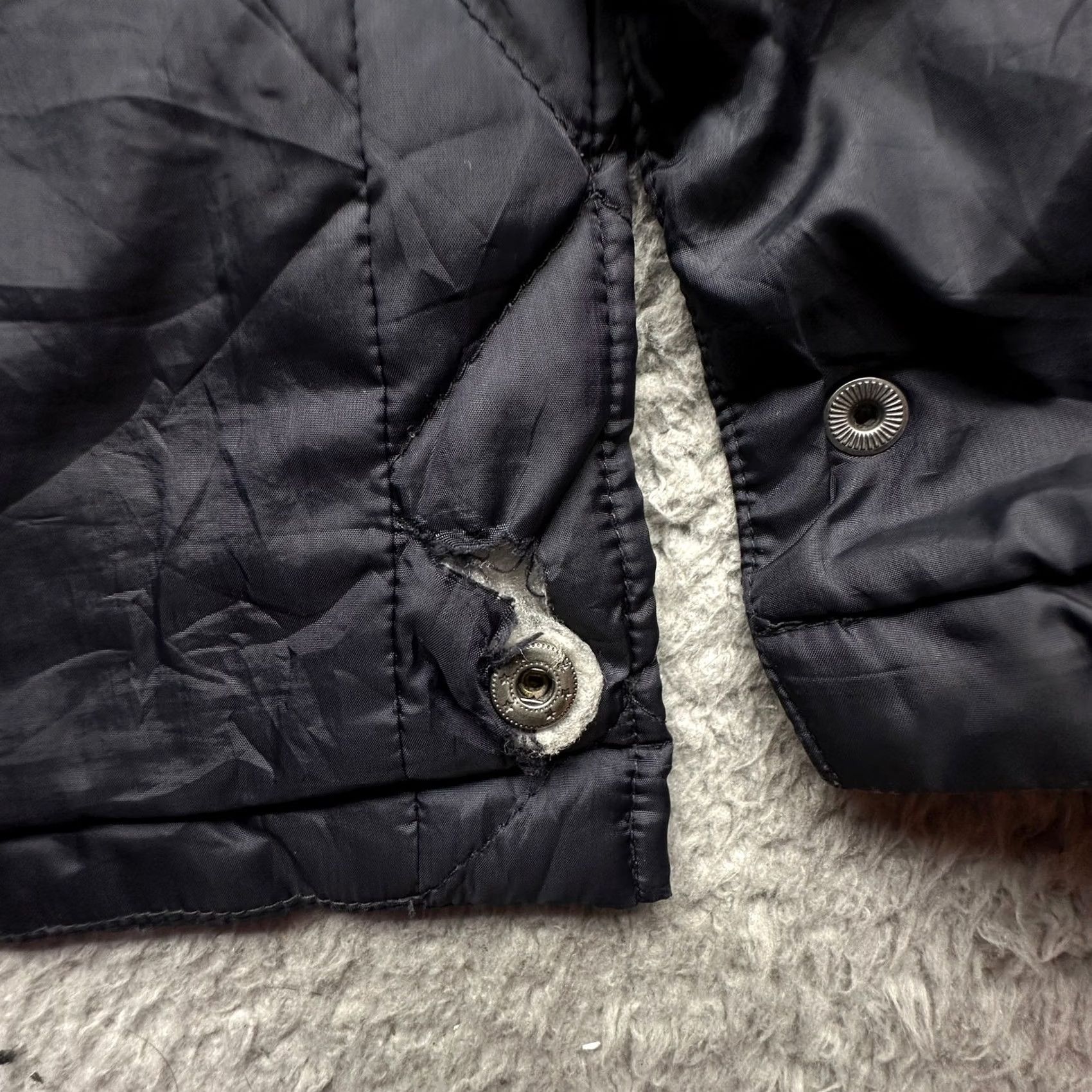 Brooks Brothers Brooks Brothers Diamond Quilted Walking Coat Mens XL Navy Blue Corduroy Zip Full Zip Overcoat Coat Mens XL Navy Blue Size US XL / EU 56 / 4 - 3 Thumbnail