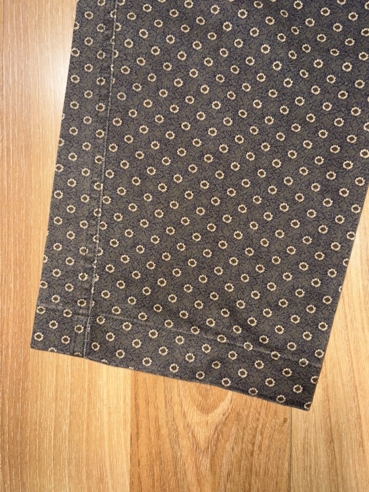 Japanese Brand Pearly Gates Archive AOP DragonflyPatch ChinoPants Size5 W33 Size 32" / US 10 / IT 46 - 6 Thumbnail