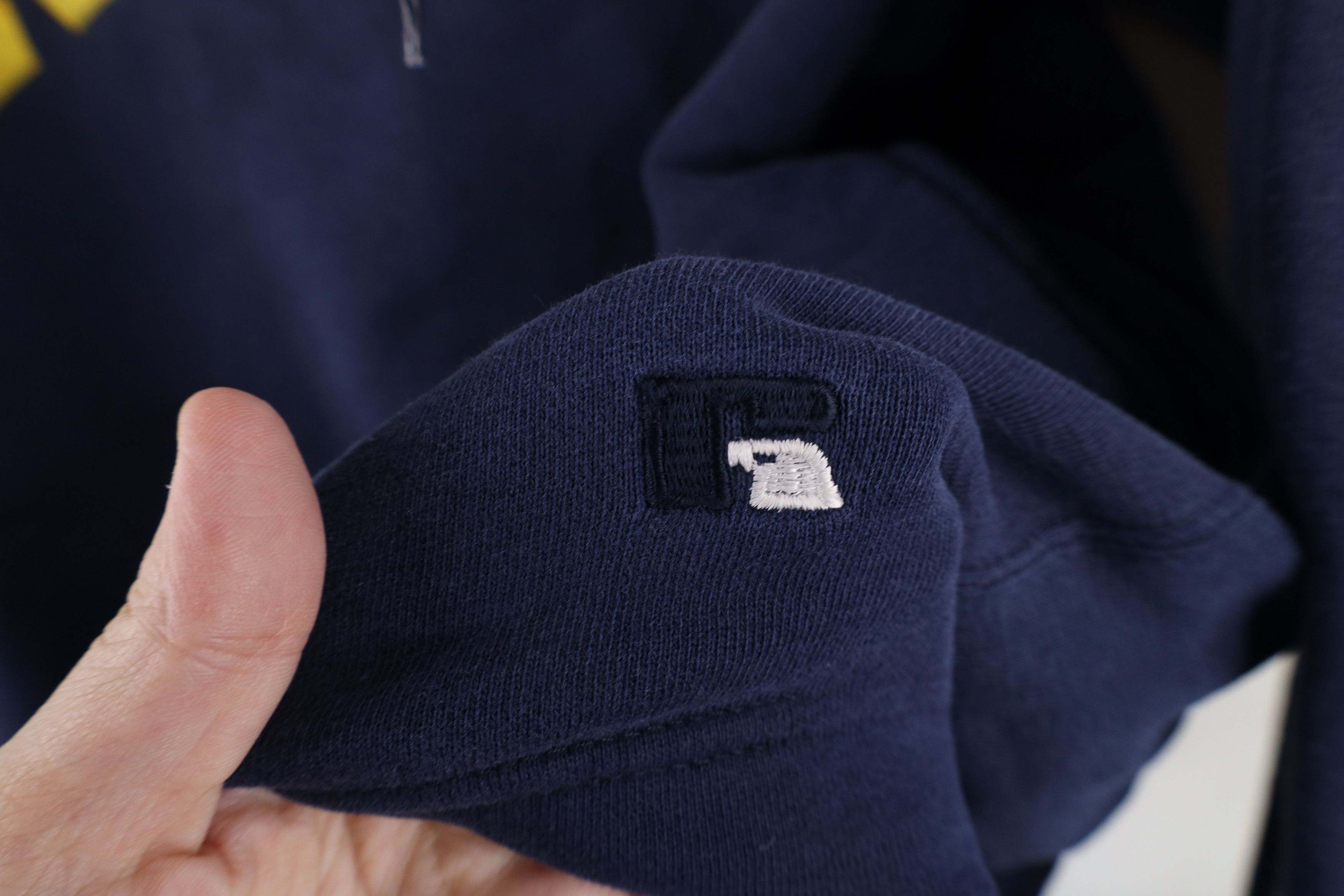 Russell Athletic × Vintage Vintage 90s Russell Athletic University of Michigan Hoodie Size US M / EU 48-50 / 2 - 5 Thumbnail