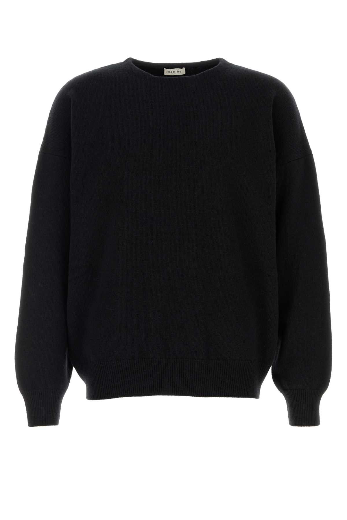 Fear of God Black Wool Oversize Sweater Size US S / EU 44-46 / 1 - 1 Thumbnail