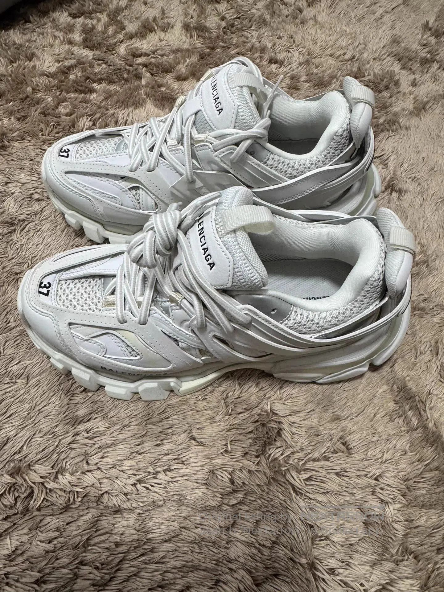 Balenciaga White Hitop Sneakers Size 7. Size US 7 / EU 40 - 3 Thumbnail