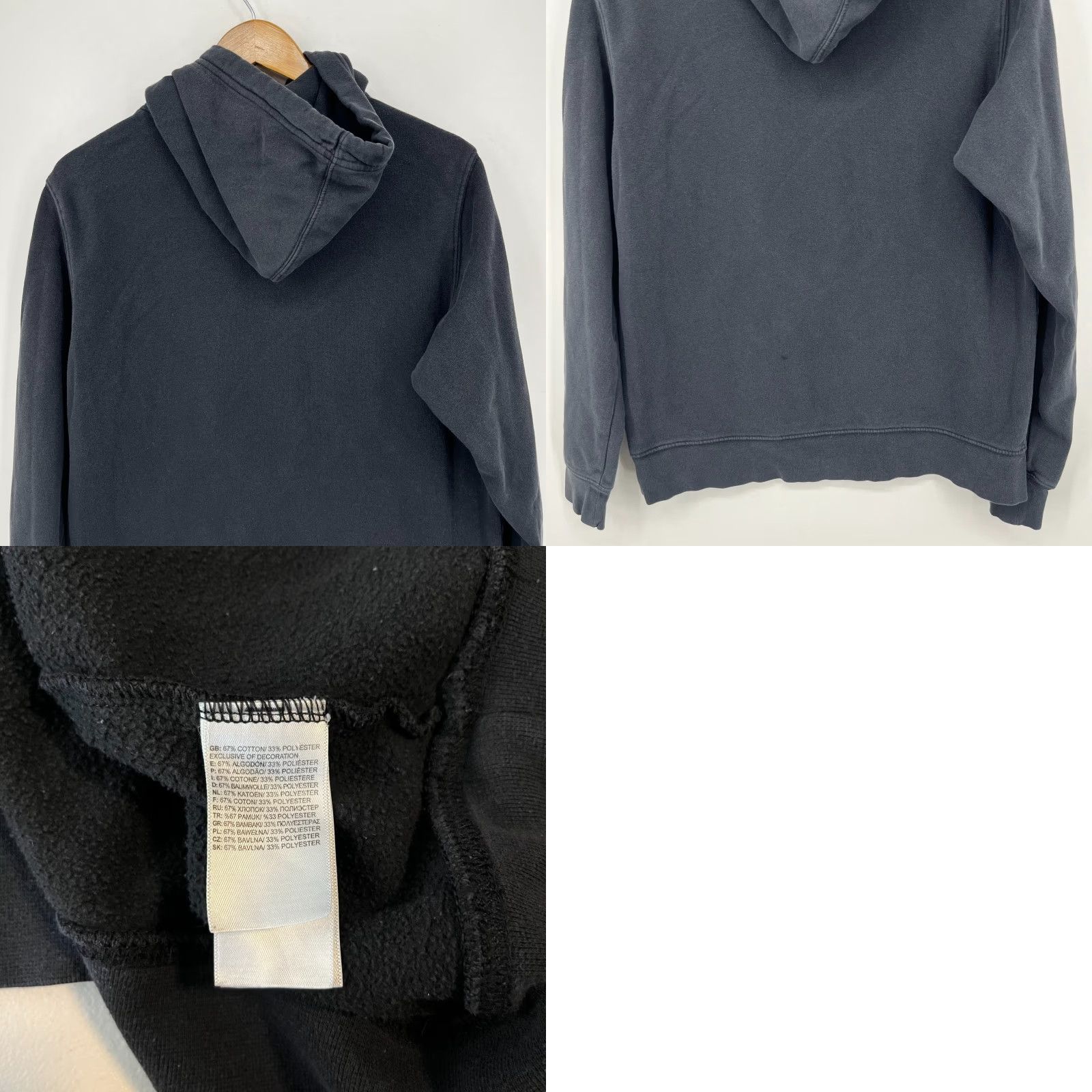 The North Face The North Face Hoodie Men M Black TNF Logo Pullover Drawstring Distressed Size US M / EU 48-50 / 2 - 8 Thumbnail