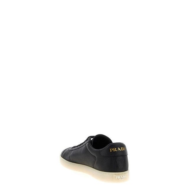 Prada PRADA Downtown Black Leather Sneakers New & Authentic (Men's Size US 9.5 / EU 42-43 - 5 Thumbnail