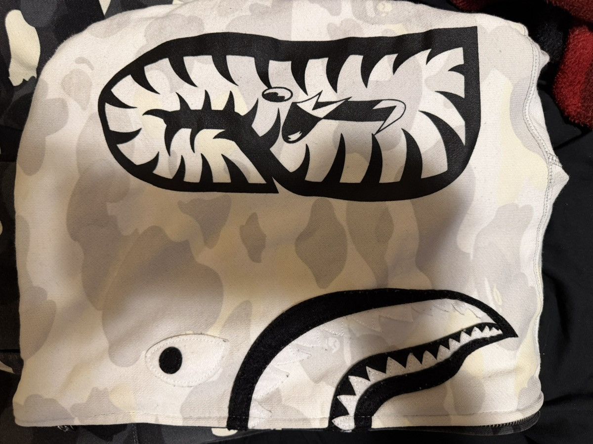 Bape A Bathing Ape Bape Shark Zip Up Hoodie Black City Camo White Size US XL / EU 56 / 4 - 4 Thumbnail