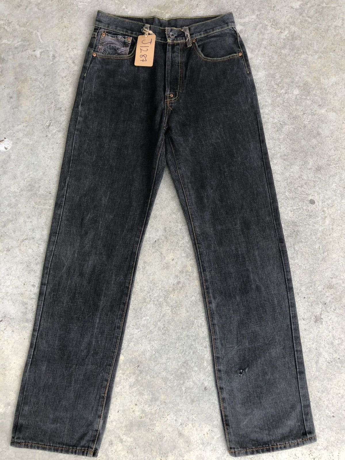 RMC Jeans Red Monkey Company Embroidered Jeans Distressed Size US 30 / EU 46 - 2 Thumbnail