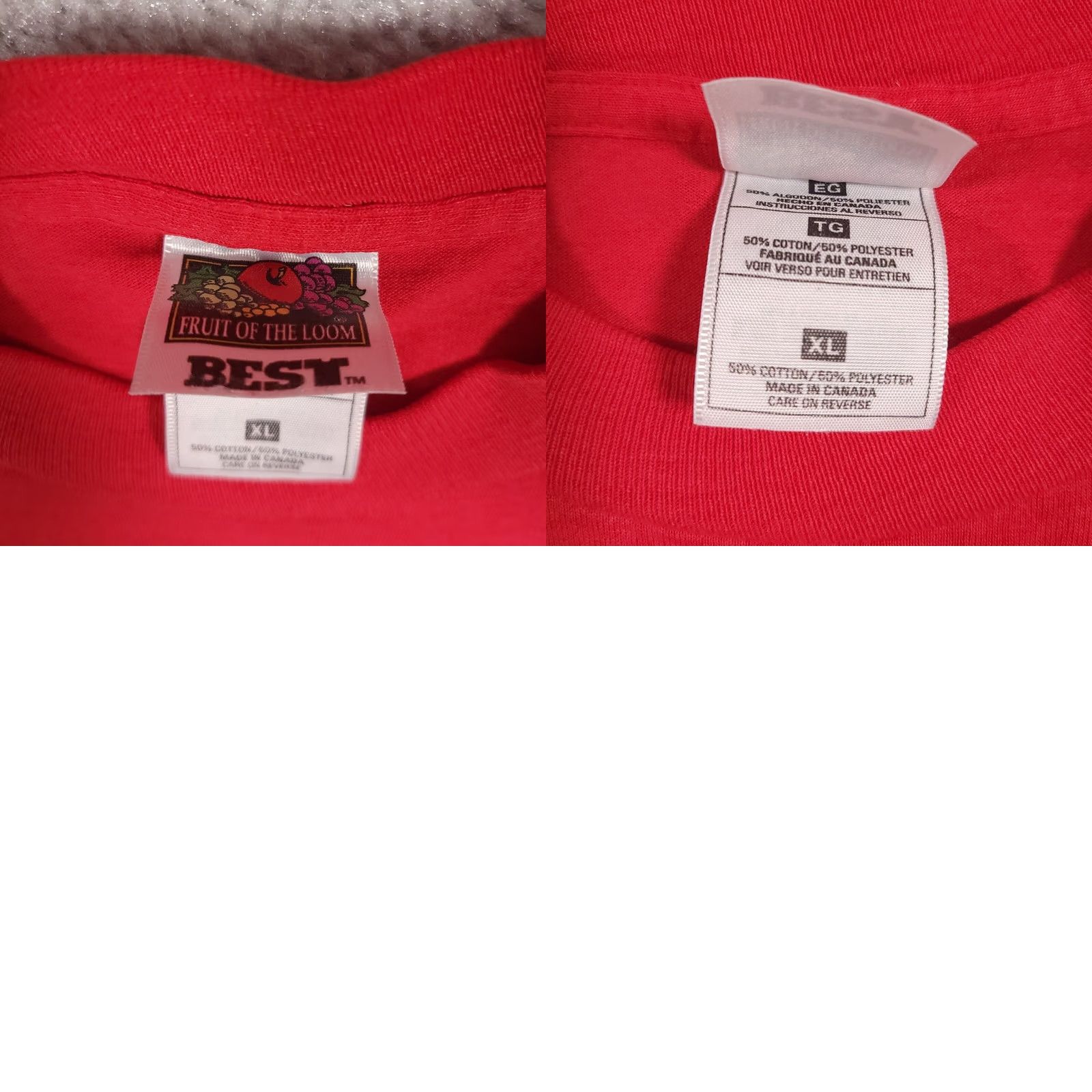 Fruit Of The Loom VINTAGE Labrador T Shirt Mens XL Red Atlantic Puffin Bird Canada Souvenir Nike Size US XL / EU 56 / 4 - 9 Thumbnail