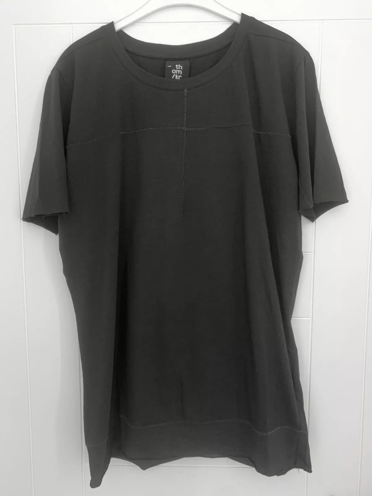Thom Krom Thom Krom Black Cotton Tshirt Scar Stitching M Size US M / EU 48-50 / 2 - 1 Thumbnail