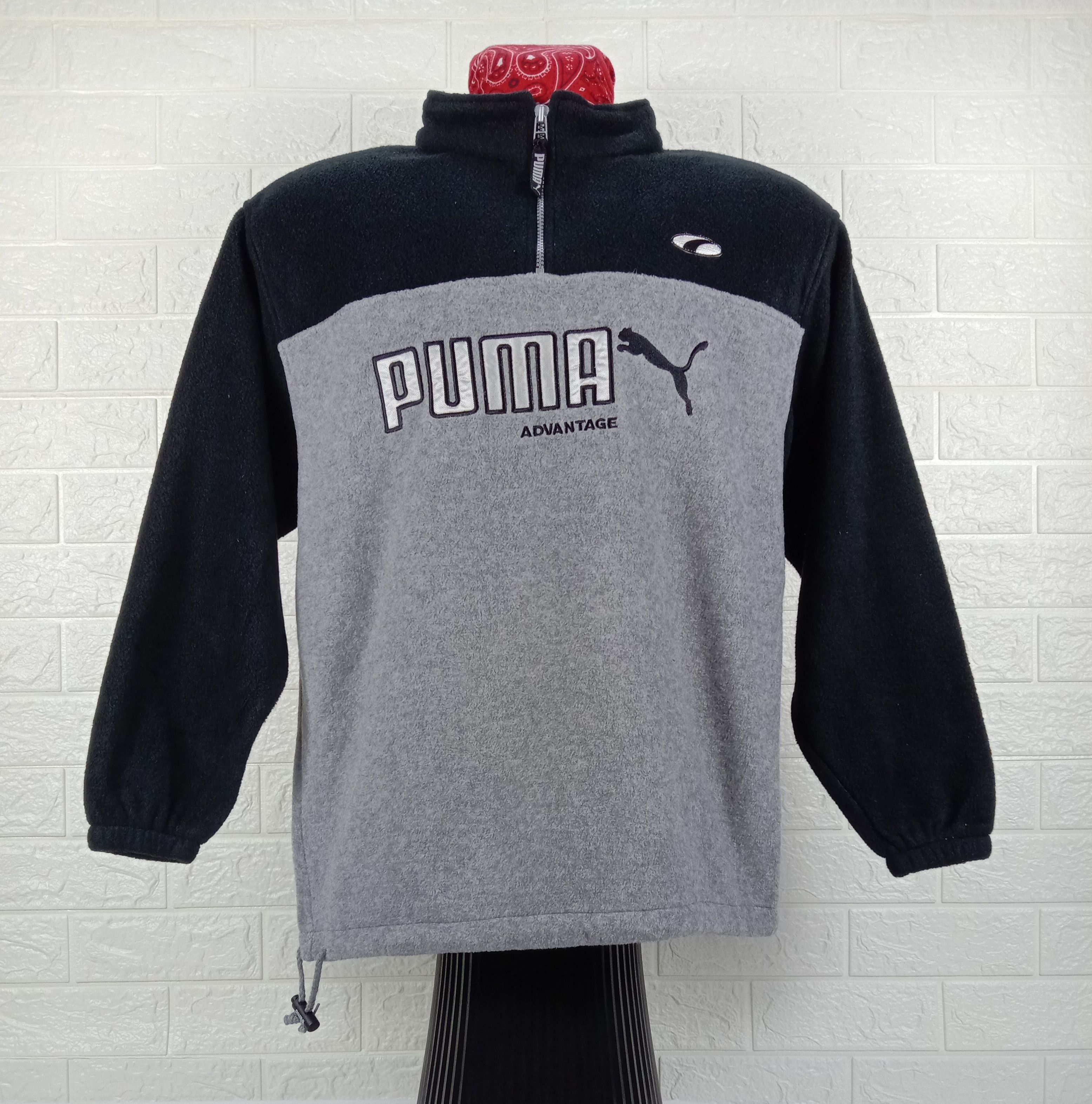 Puma ⚡️Deadstock!!! Puma Advantage Spellout Fleece Sweater Size US L / EU 52-54 / 3 - 1 Thumbnail