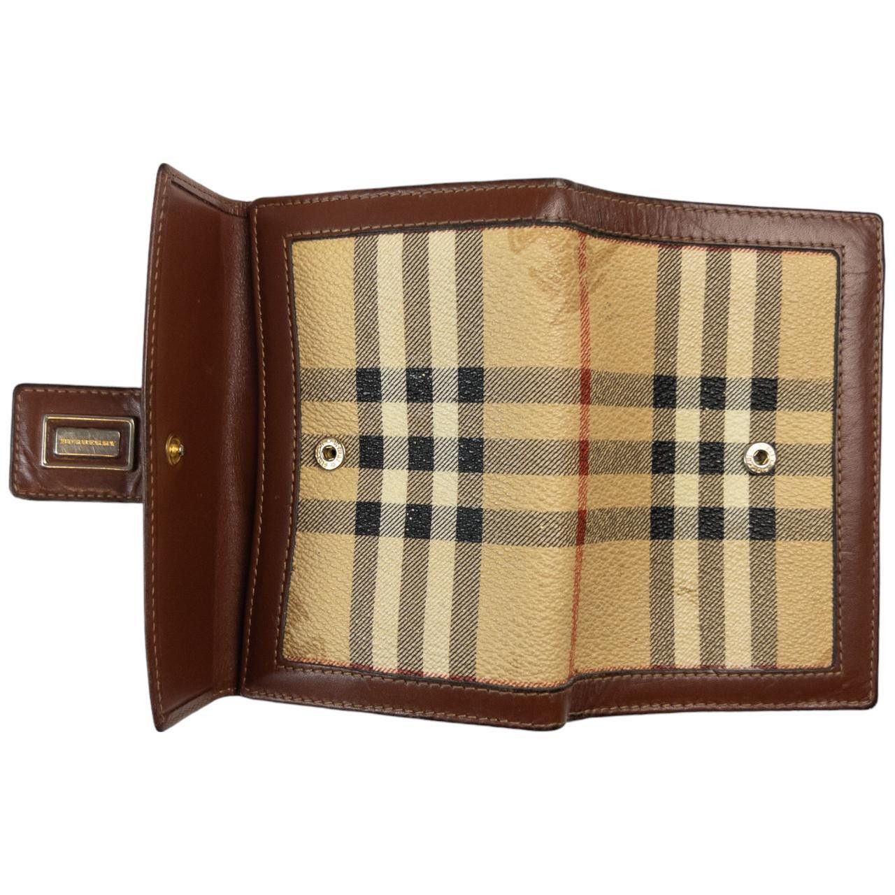 Burberry Vintage Burberry Nova Check Leather Wallet Size ONE SIZE - 6 Thumbnail