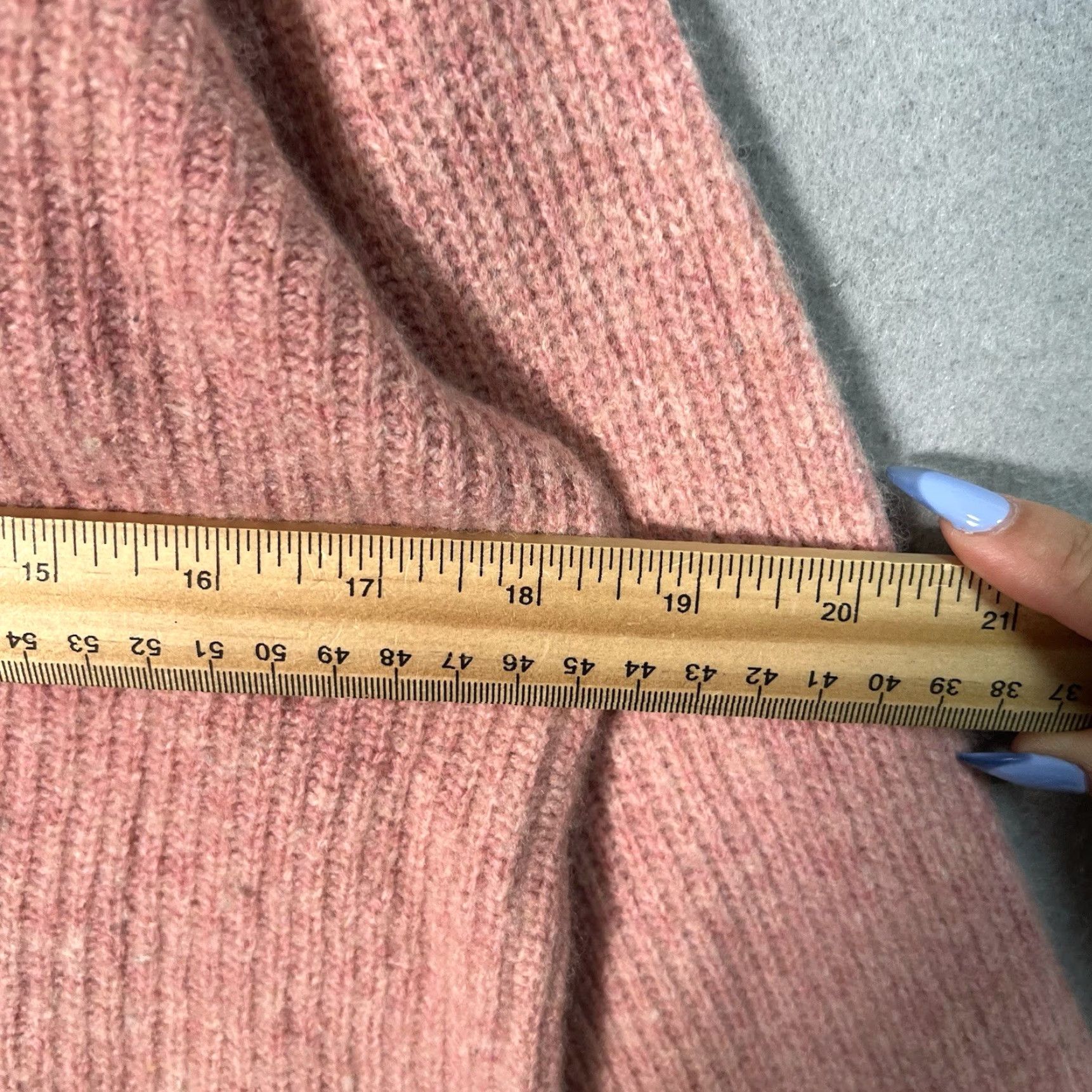 Madewell VINTAGE Madewell Merino Wool Blend Knit Sweater Womens XS Pink V Neck Pullover Size XS / US 0-2 / IT 36-38 - 3 Thumbnail
