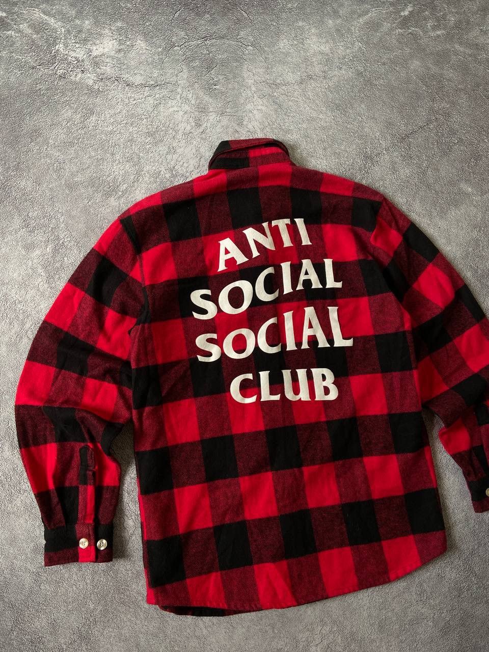 Anti Social Social Club Anti Social Social Club Button Up Flannel Red Size US S / EU 44-46 / 1 - 6 Thumbnail