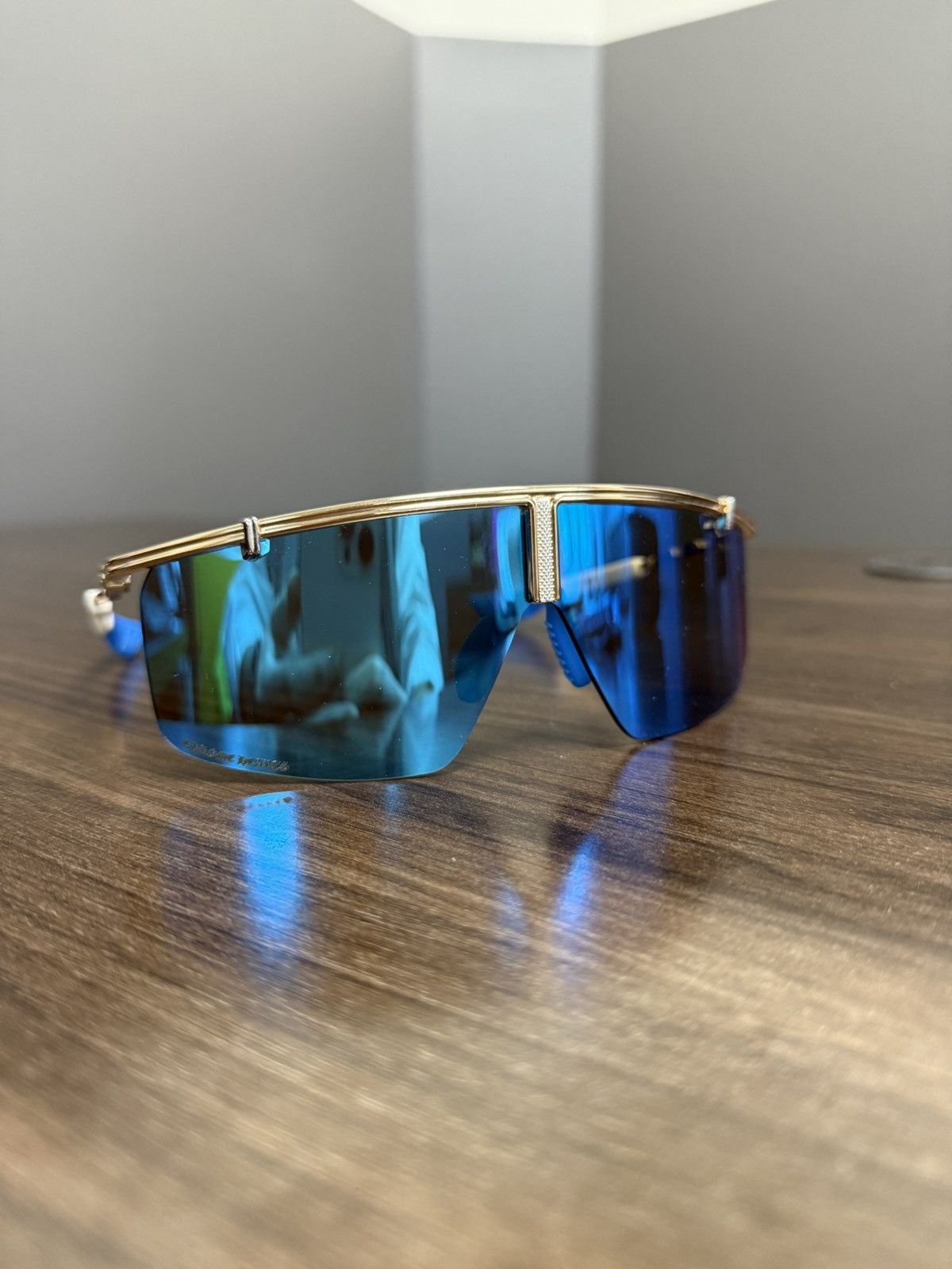 Chrome Hearts Chrome Hearts Clitanic Sunglasses Blue Size ONE SIZE - 1 Thumbnail