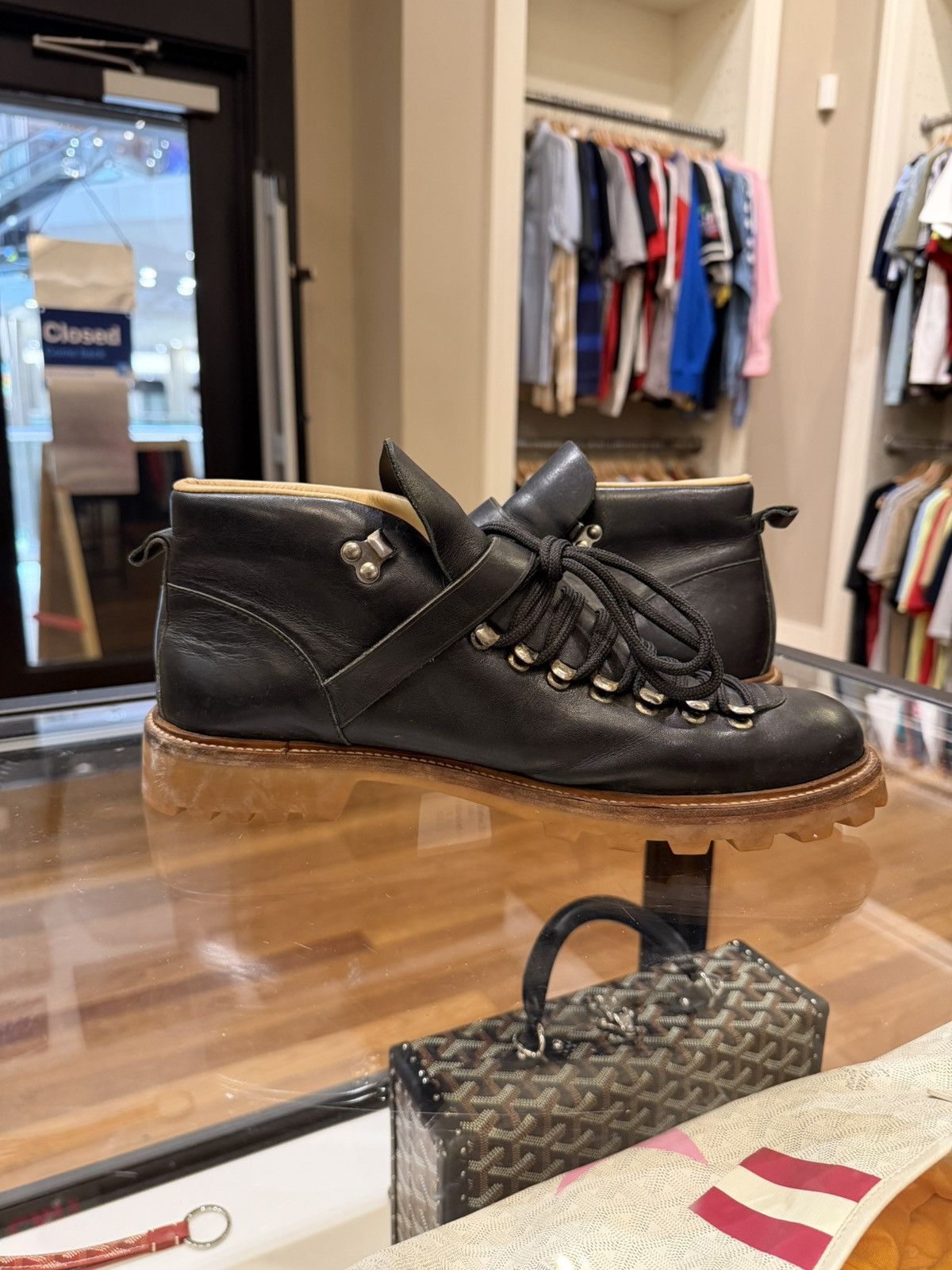 A.P.C. APC Leather Ankle Buckle Boot Size US 10 / EU 43 - 4 Thumbnail