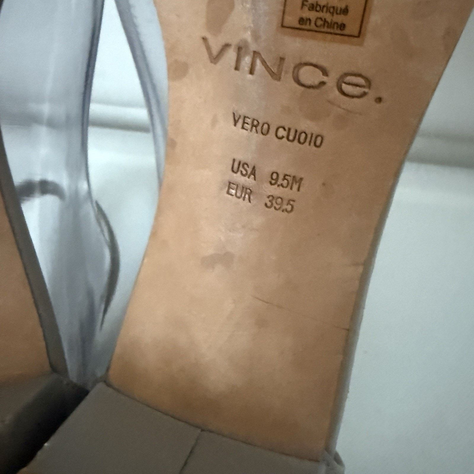 Vince Vince “Rita” Ankle Strap Leather Heeled City Sandals Size US 9.5 / IT 39.5 - 7 Thumbnail