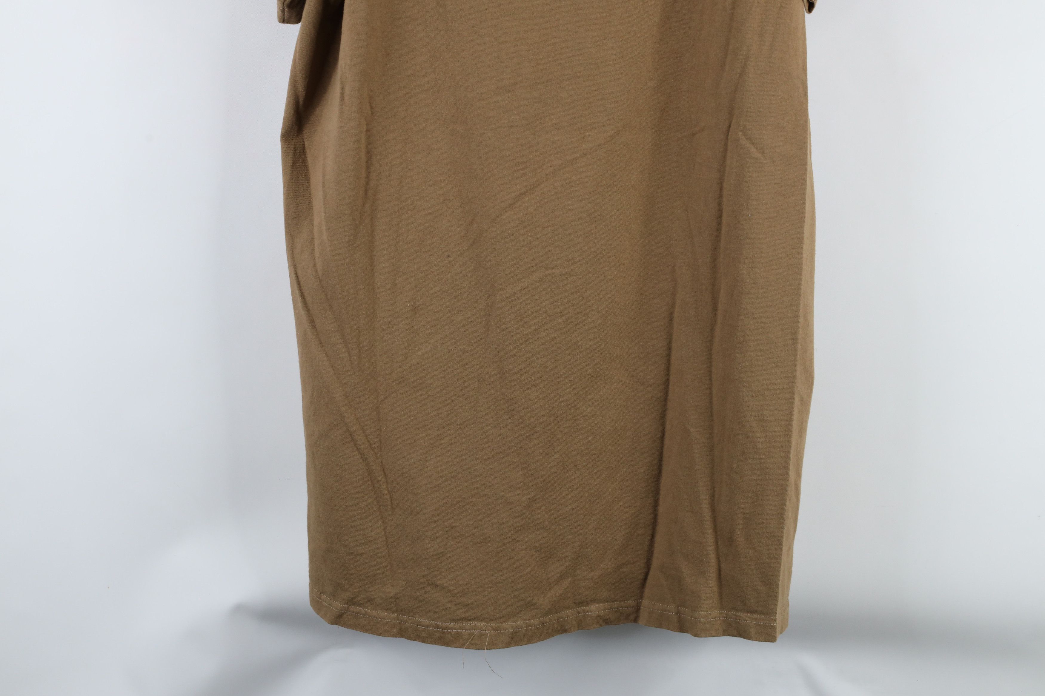 Vintage Vintage 90s Streetwear Faded Blank Cotton T-Shirt Brown USA Size US L / EU 52-54 / 3 - 9 Thumbnail