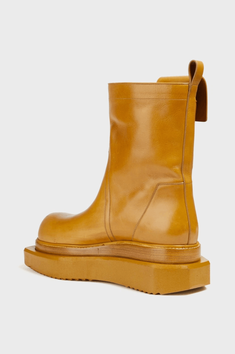 RICK OWENS Leather Fogpocket Cyclops Boots